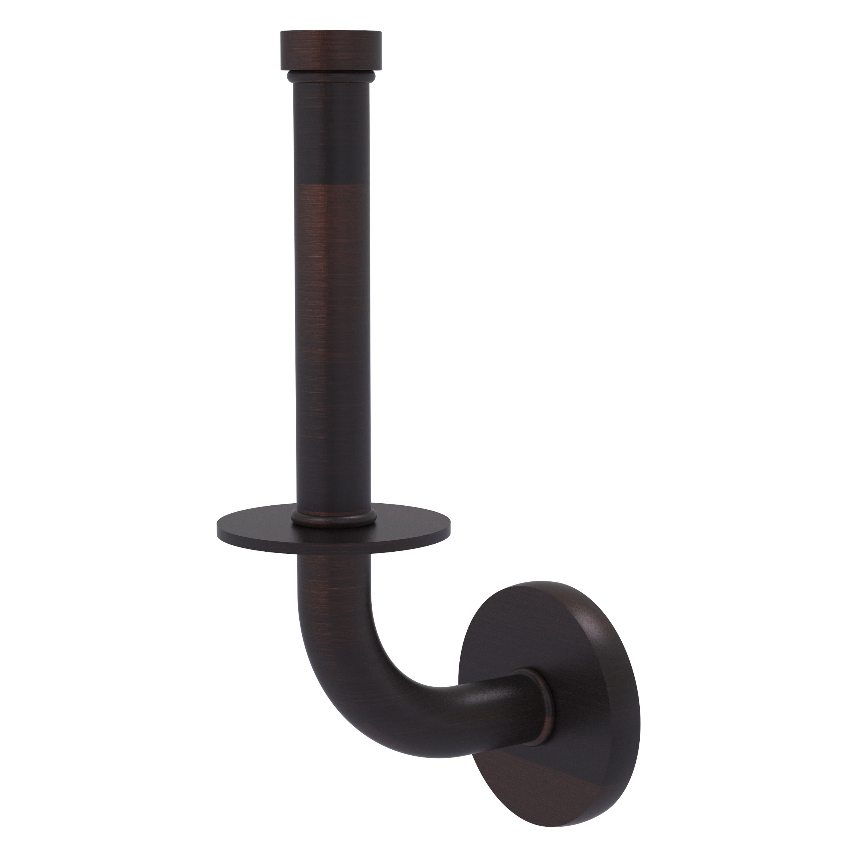 Allied Brass RM-24U-VB Remi Venetian Bronze Wall mount Single post Toilet Paper Holder 1 -Rolls with Storage