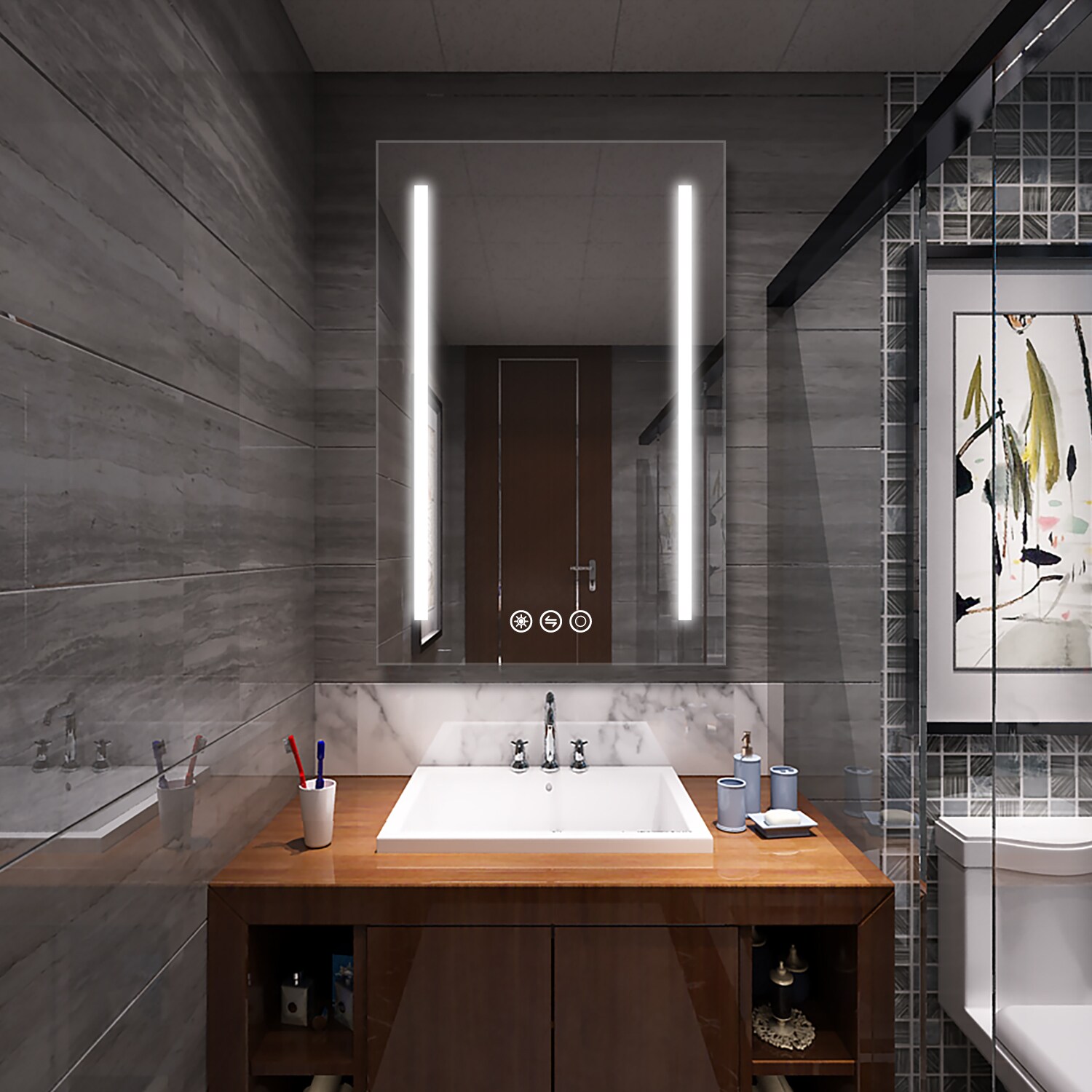 CASAINC MD02-2436SF1 Framed-Bath-Mirrors - View #3