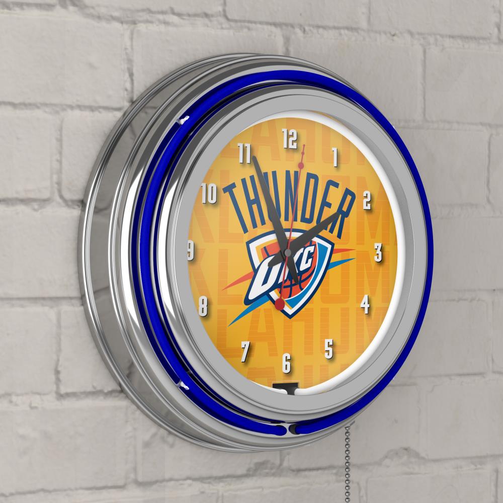 Oklahoma City Thunder Black Frame Wall Clock E455 