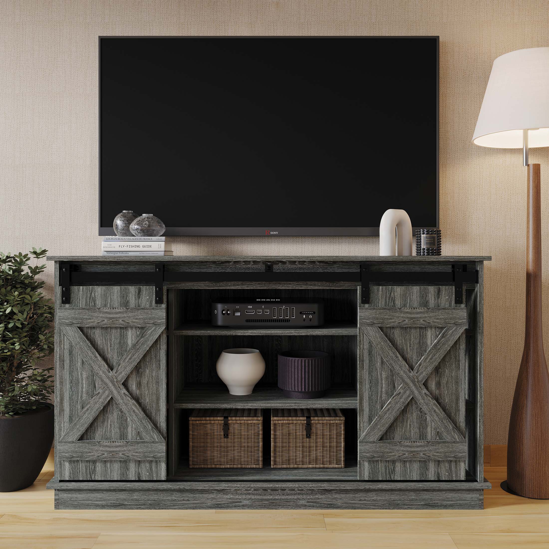 ChaletPosh C7030TV-DGY Tv-Stands - View #2
