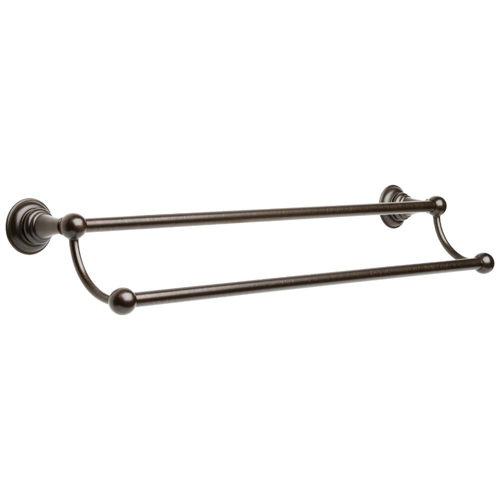 Delta Providence 24-in double Venetian Bronze Wall Mount Double Towel Bar  in the Towel Bars department at