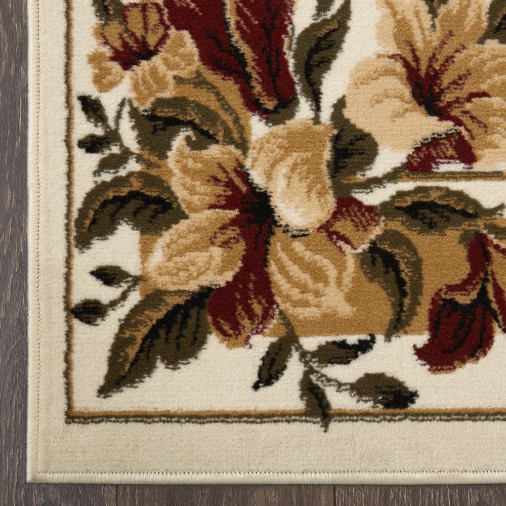 Home Dynamix Optimum Caspian 5 X 7 (ft) Ivory Indoor Floral