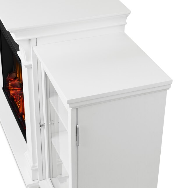 Real Flame 67 In W White Fan Forced Electric Fireplace The Fireplaces Department At Com White Fan Forced Electric Fireplace, 67 Calie Entertainment Center Electric Fireplace