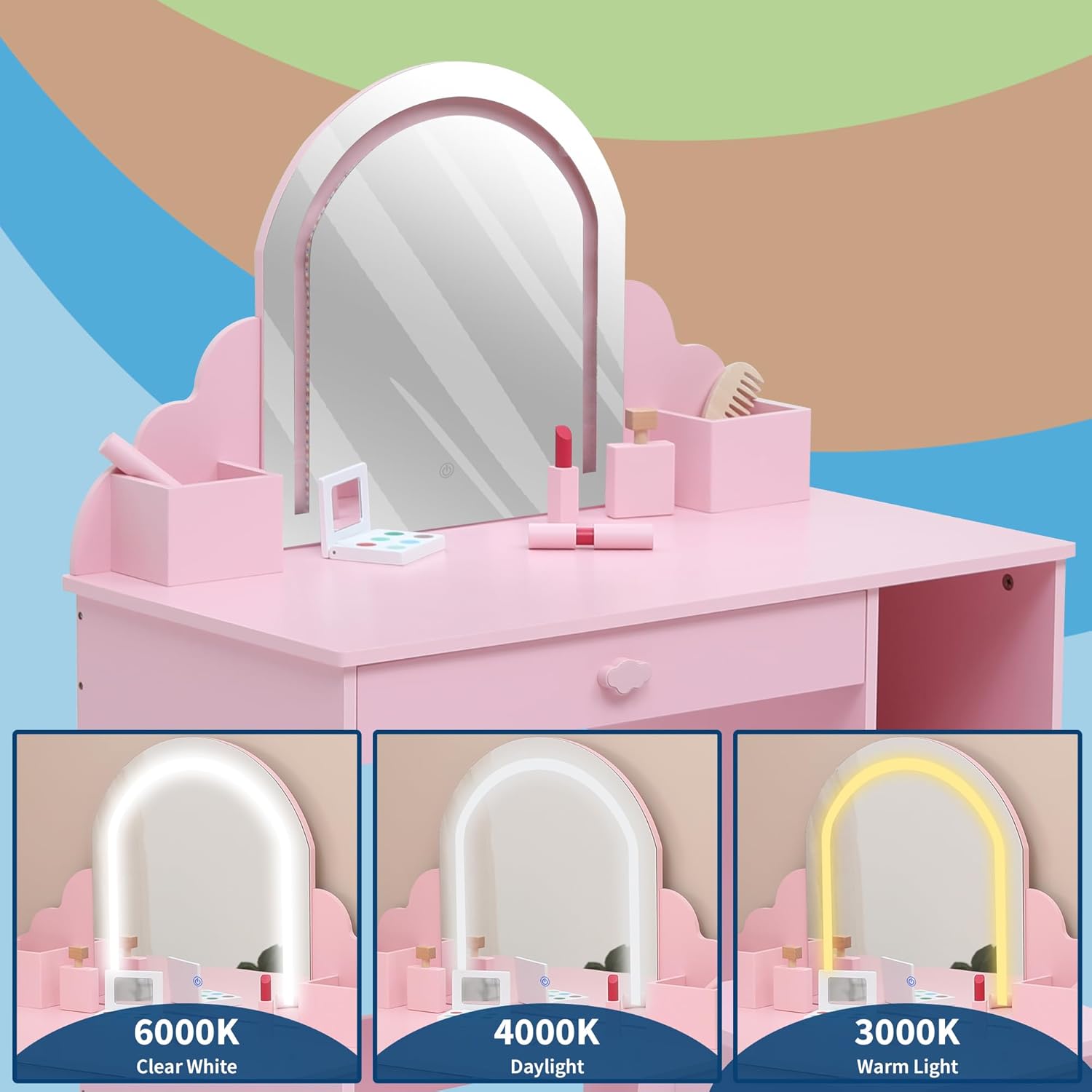 Qeetex LHF-SZT-PHK-34M48AYM Bedroom-Vanities - View #5