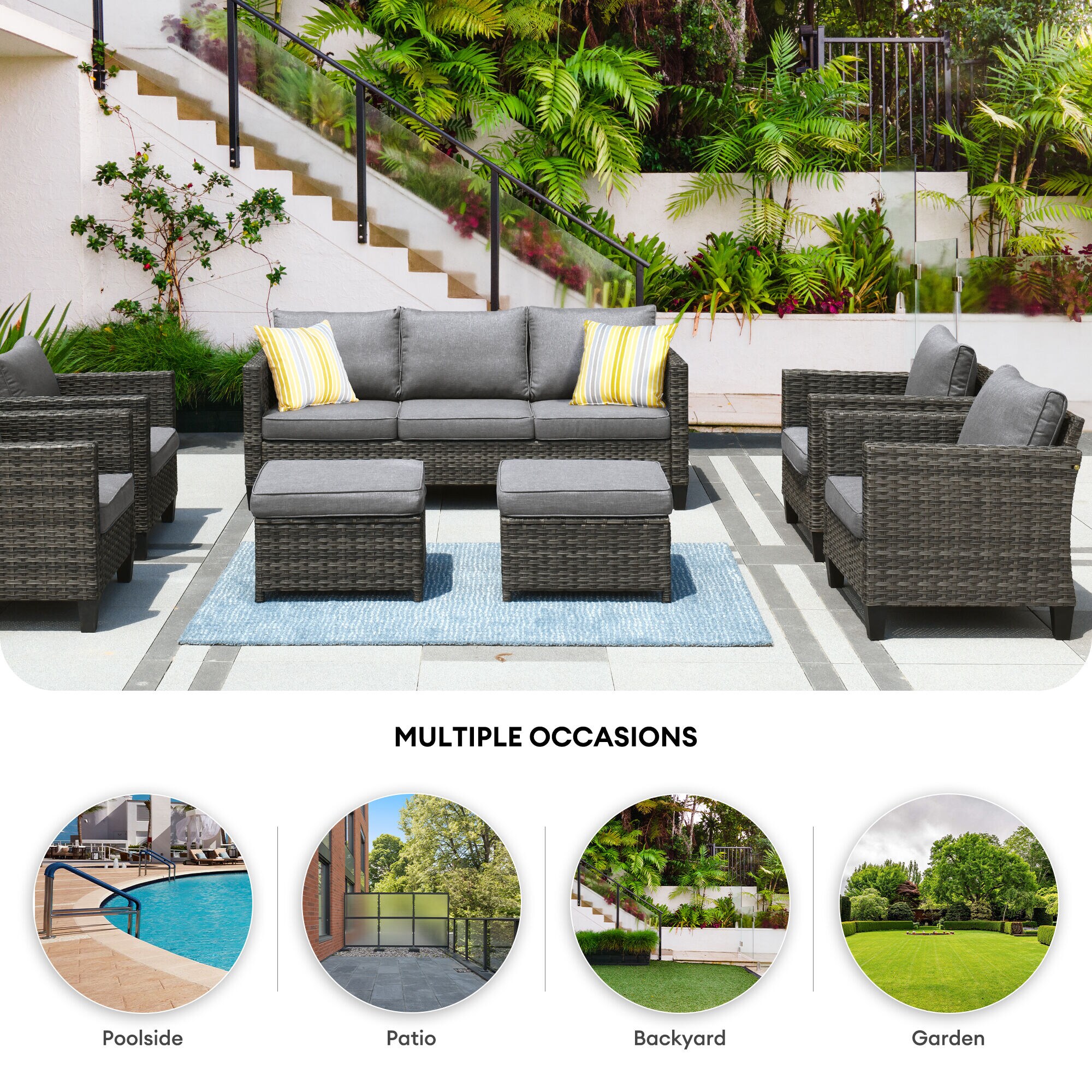 Ovios GRS002-7 Patio-Conversation-Sets - View #10