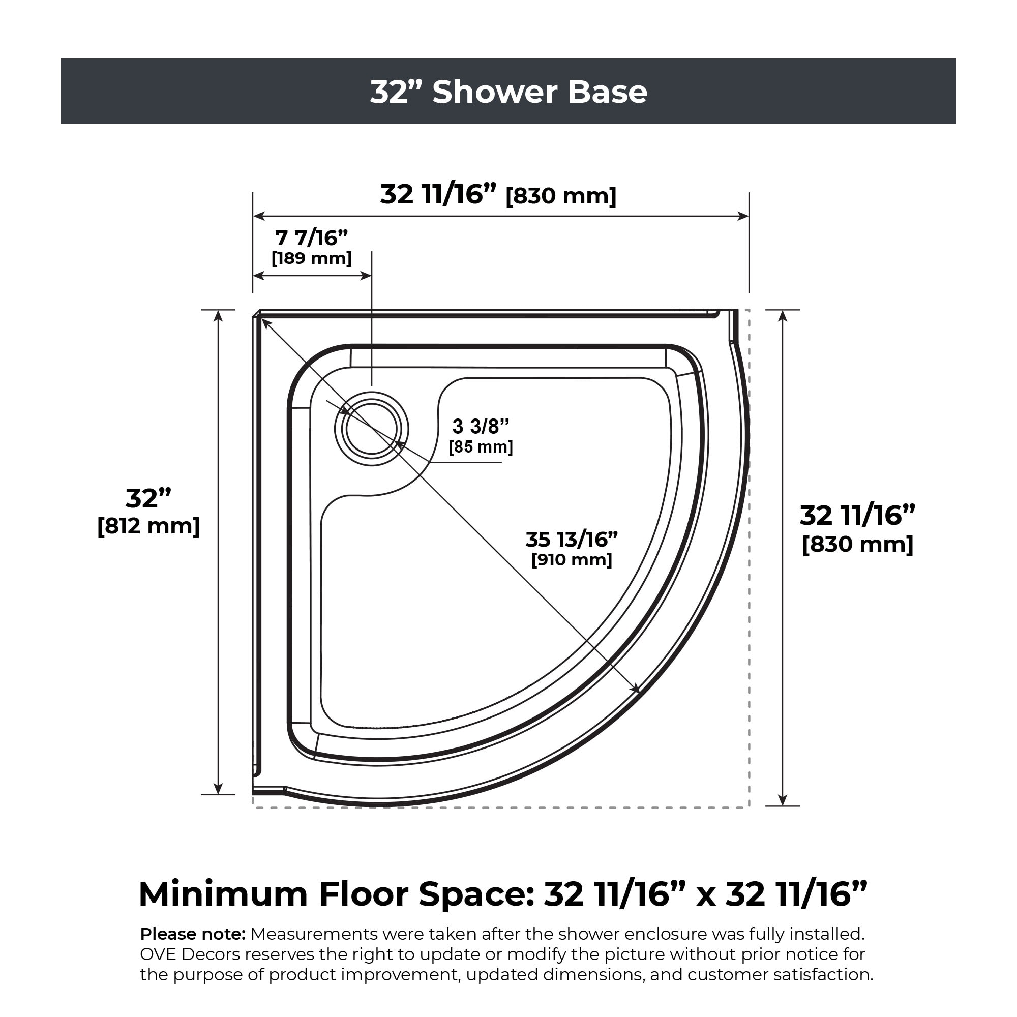 OVE Decors 15SKA-BREE32-BLK Alcove-Shower-Kit - View #15