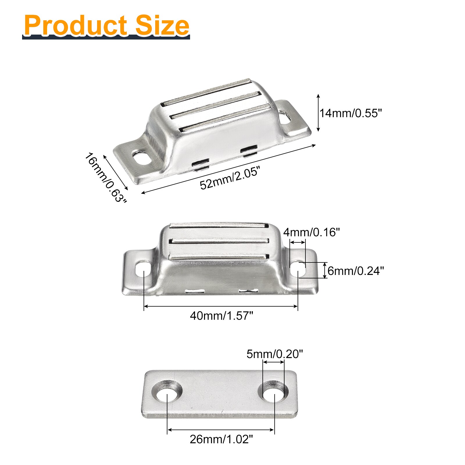 Unique Bargains S25093001UX9626 Cabinet-Latches - View #2