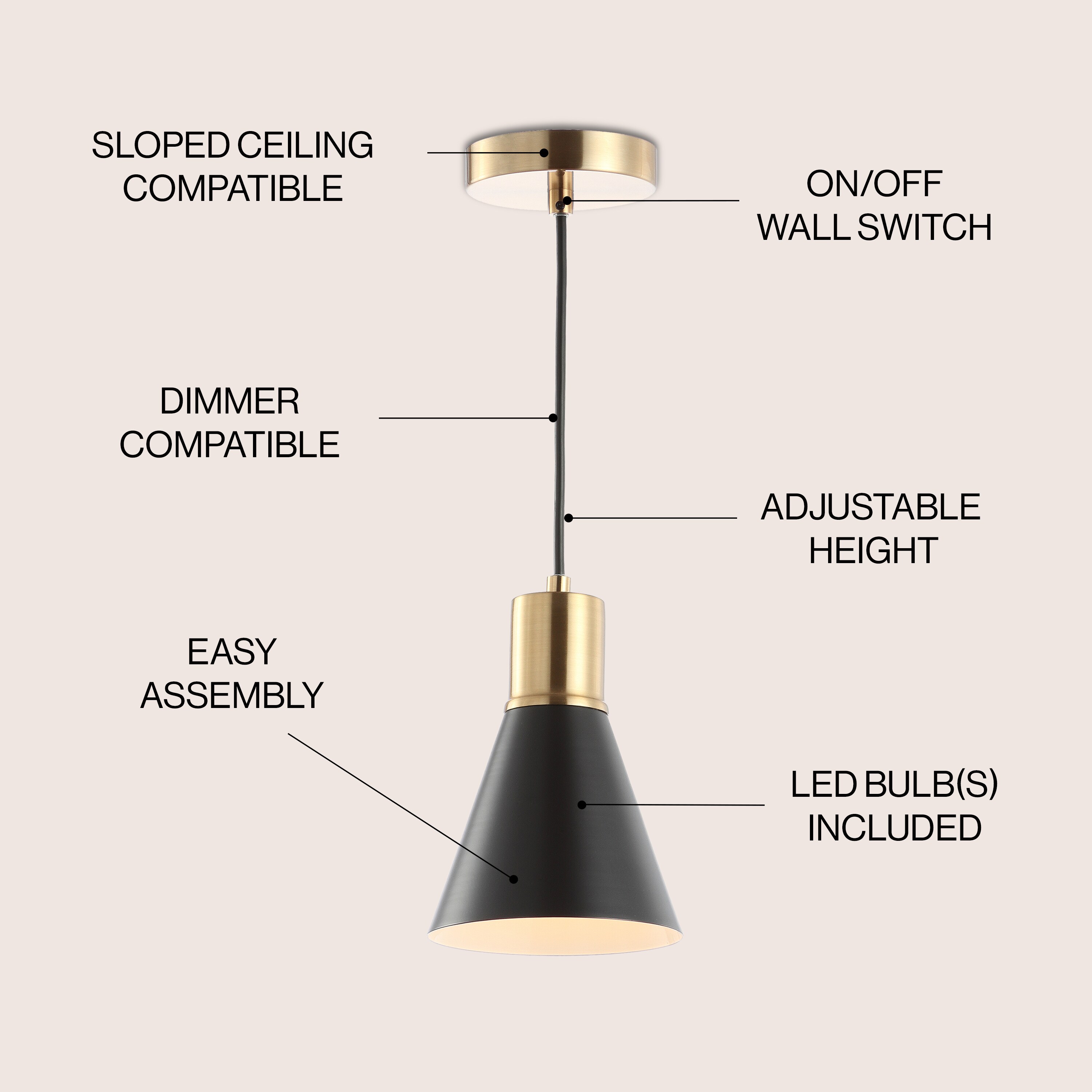 JONATHAN  Y JYL6131A Pendant-Lights - View #3