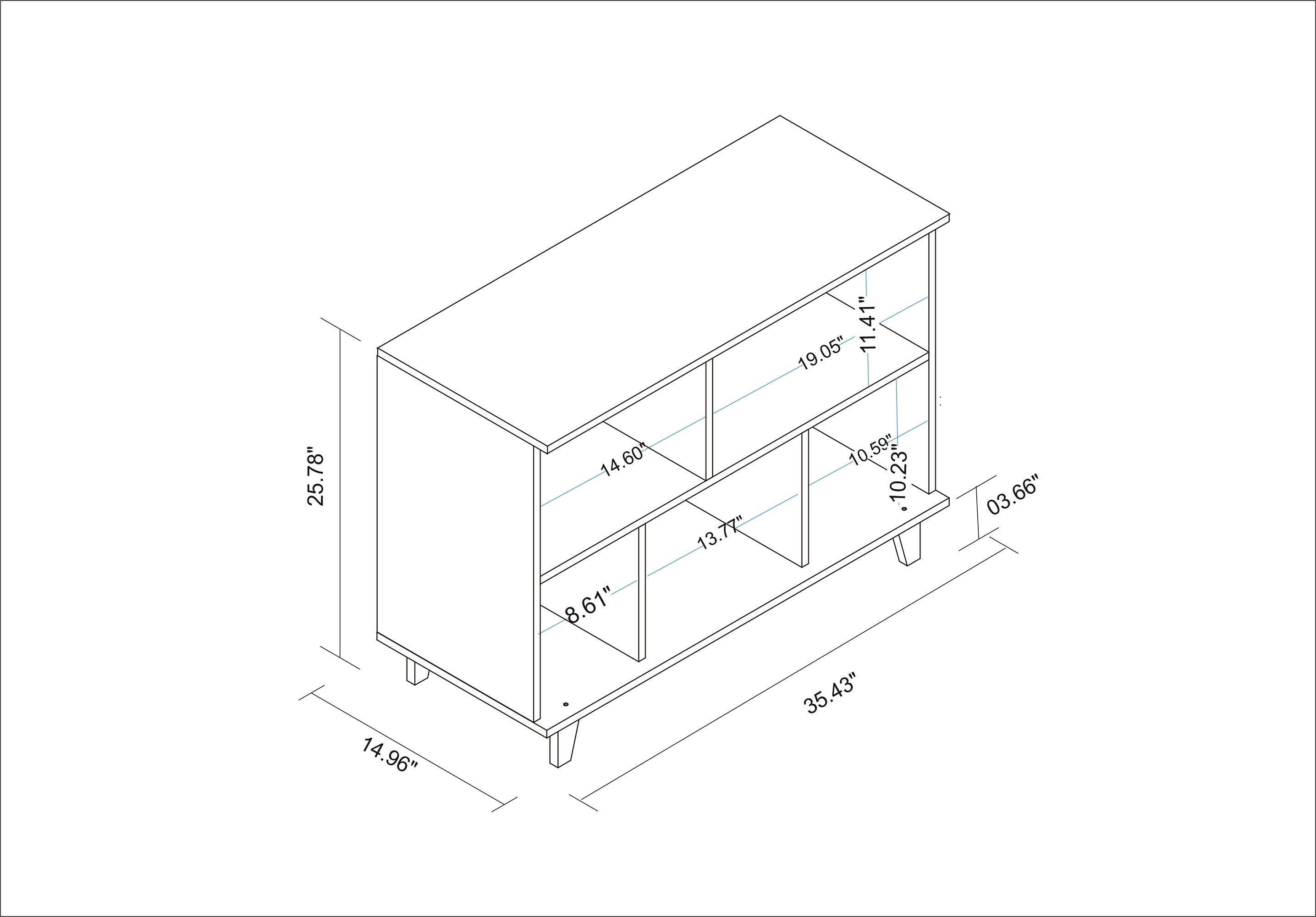 Manhattan Comfort 129AMC160 bookcases - View #3
