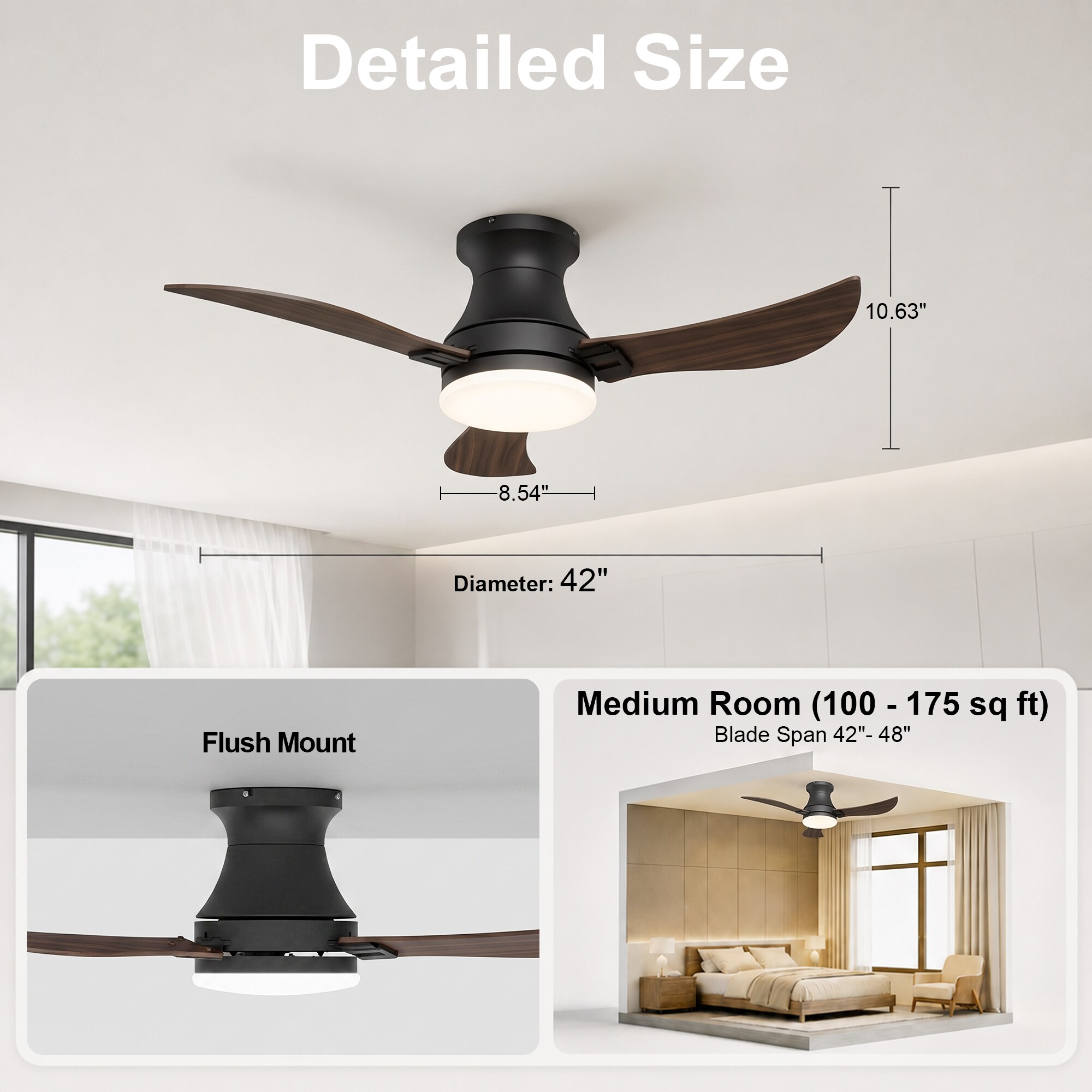 GreenEver CFL-0021-BW42 Ceiling-Fans - View #4