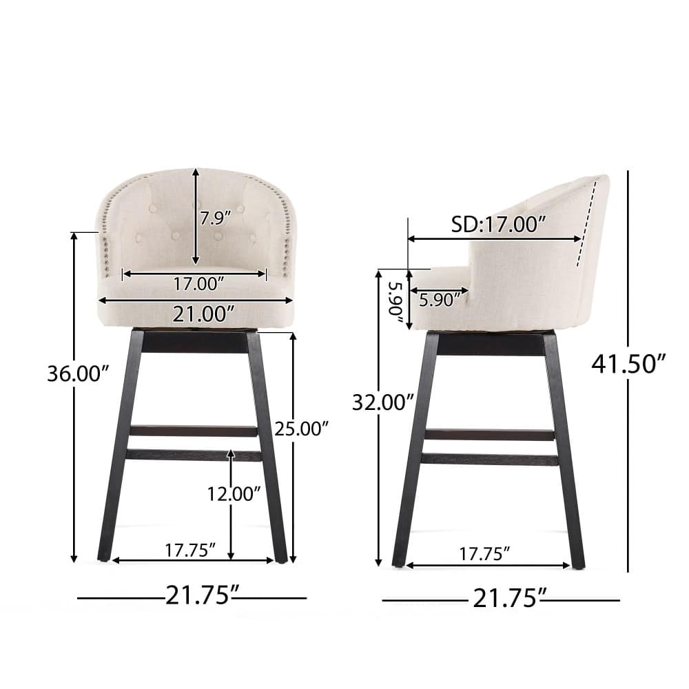 Coolbibila APOLLO-STOOLS-BEIGE stools - View #3
