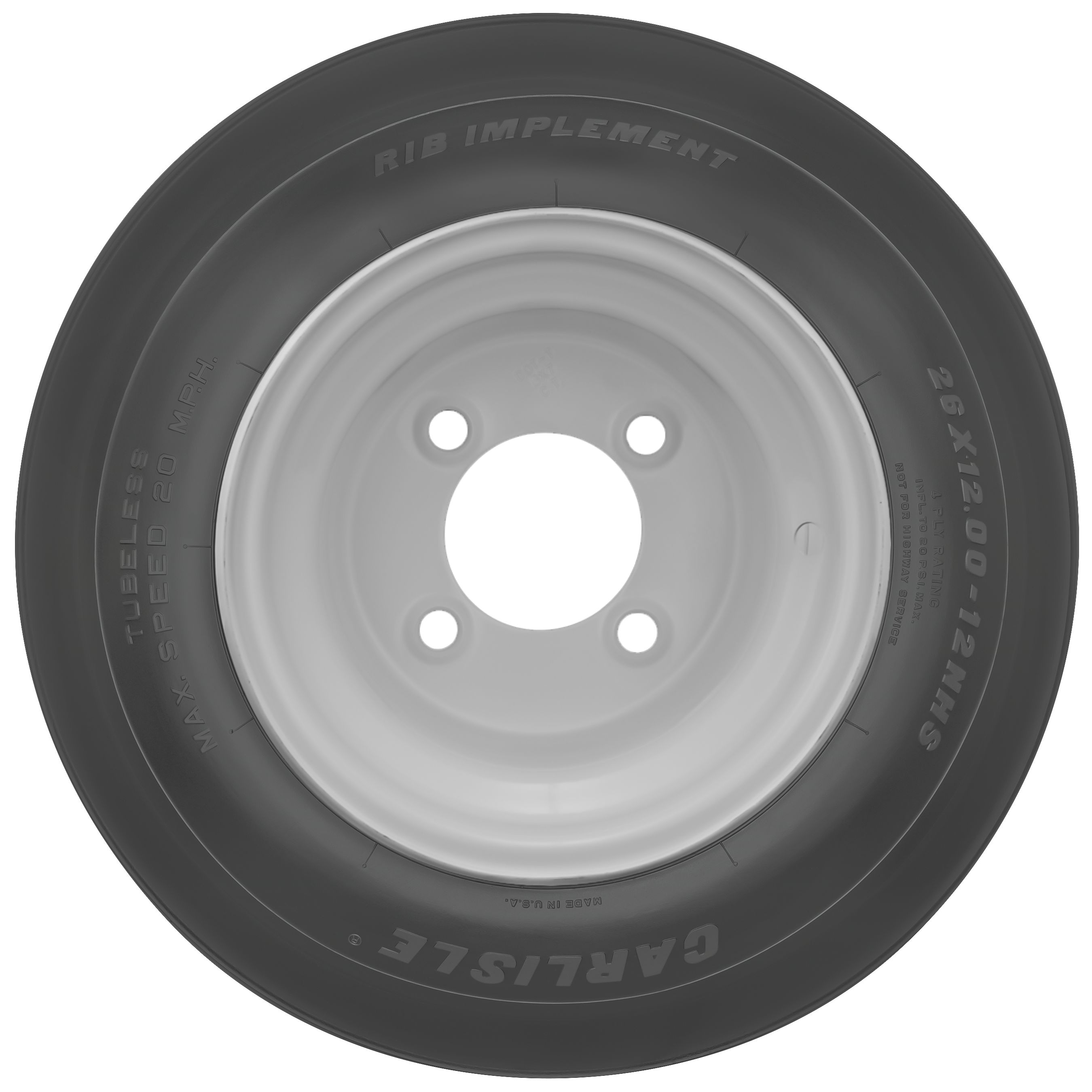 Carlisle 1 unit 13x6 50 6 tl 2 turf saver in the wheels tires