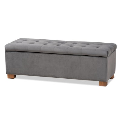 Baxton Studio Living Room Furniture At, Rasa Tufted Grey Sectional Sofa Bed Sleeper With Storage Chaise