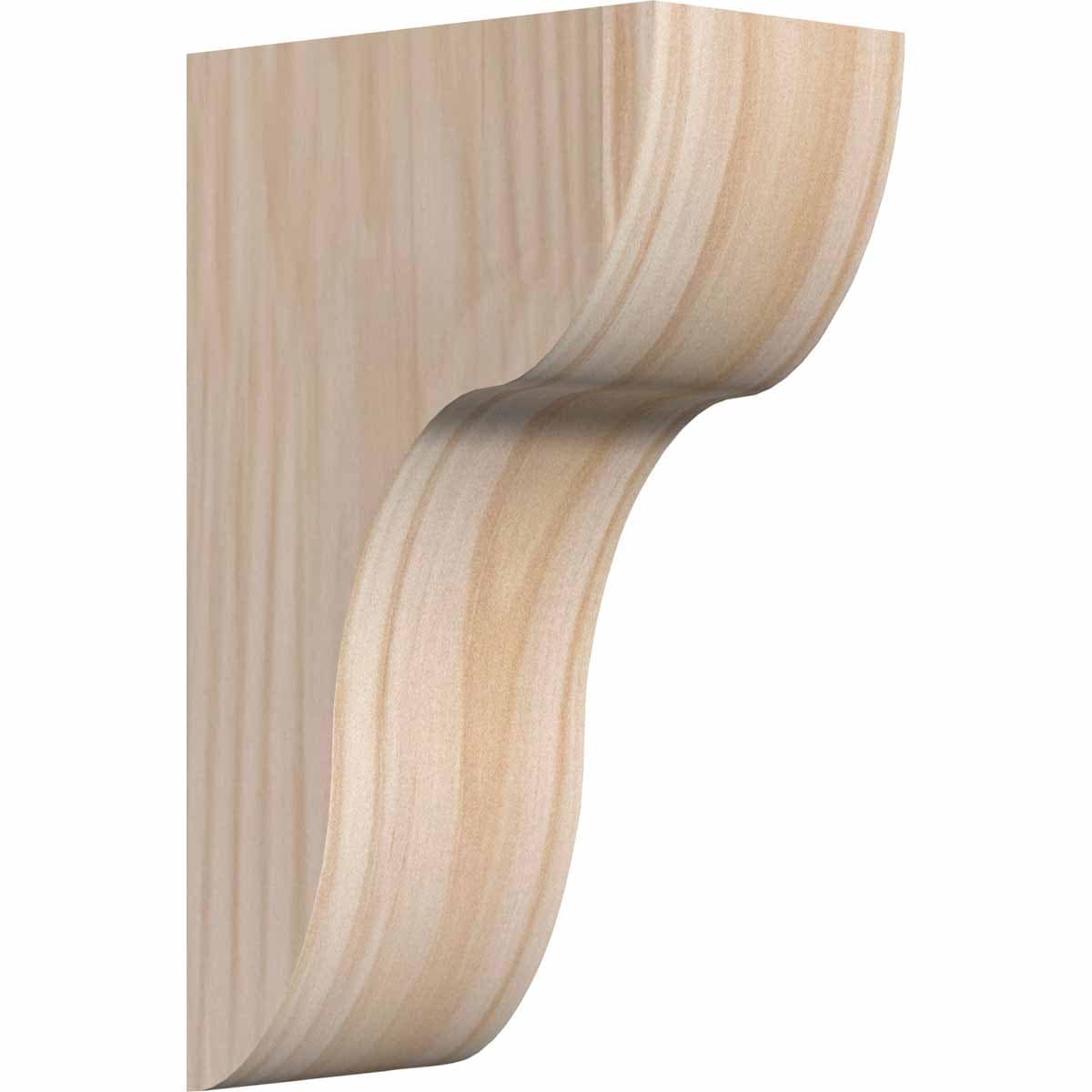 Ekena Millwork COR04X06X10CAR00SDF 3.5-in x 6-in x 10-in Carmel Unfinished Douglas fir Wood Paintable/Stainable Corbel