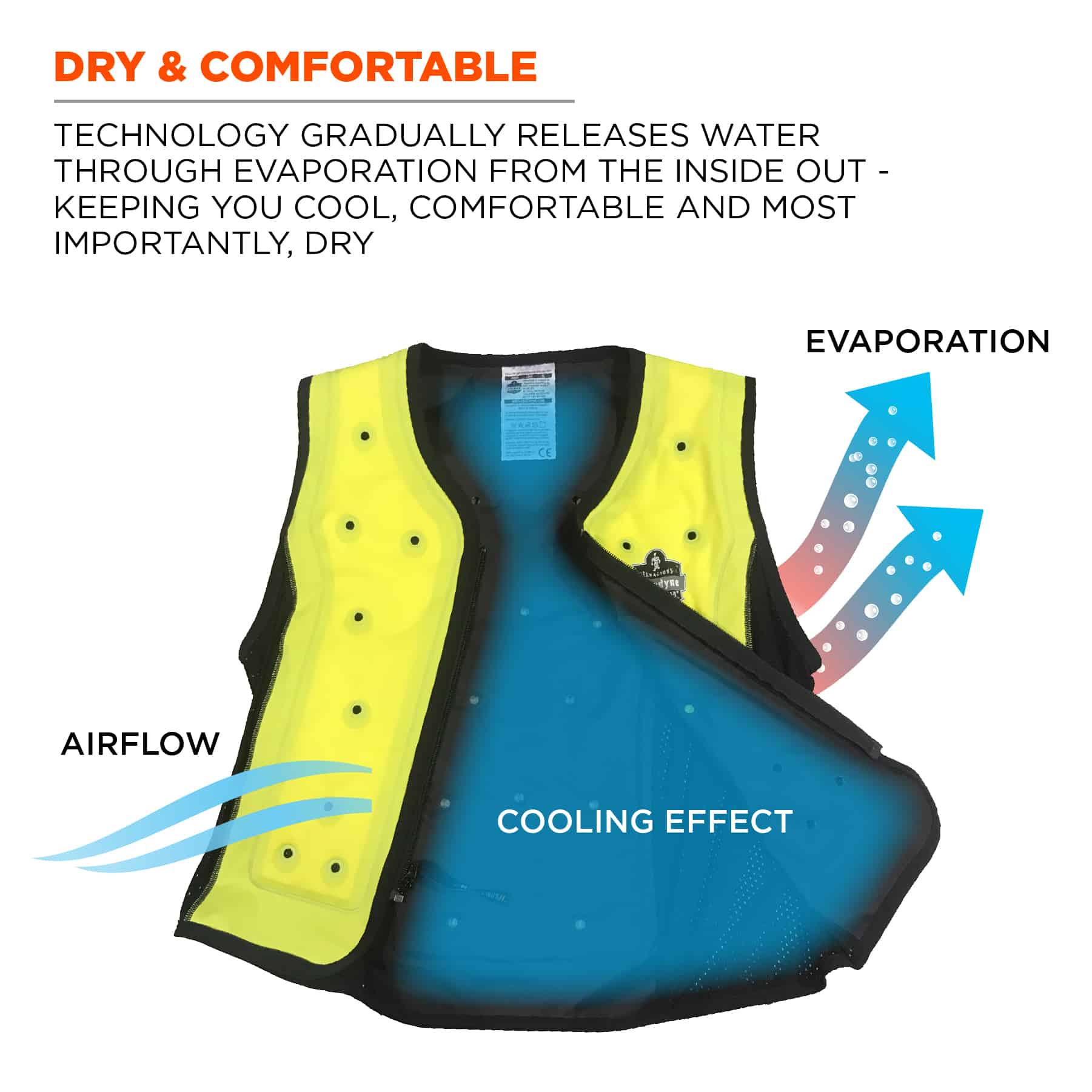 Chill-Its Medium Green Cooling Vest in the Work Jackets  Coats department  at