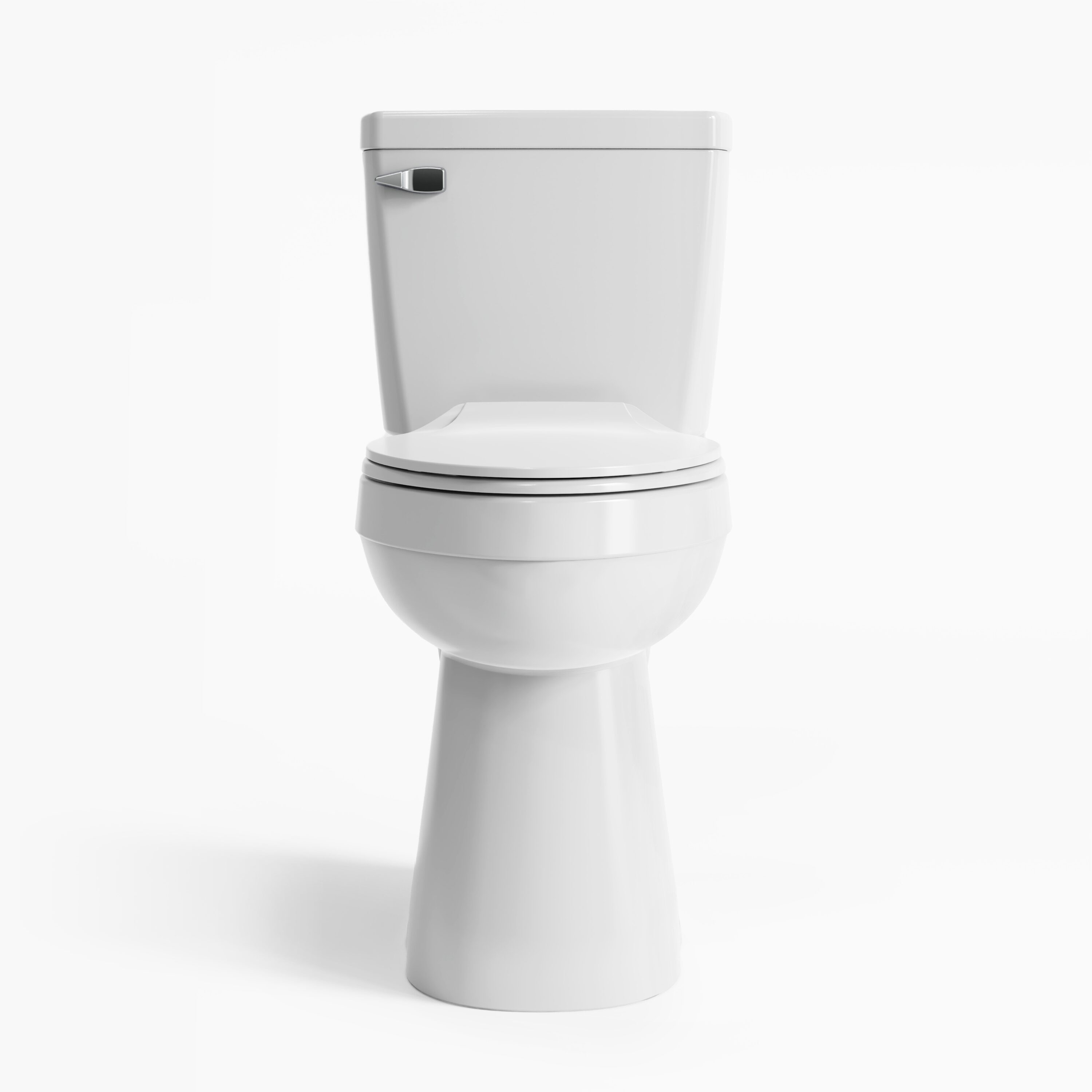 Project Source Pro-flush White Elongated Tall height 12-in Rough-In WaterSense 1.28 GPF 2-piece Toilet (Seat Not Included)