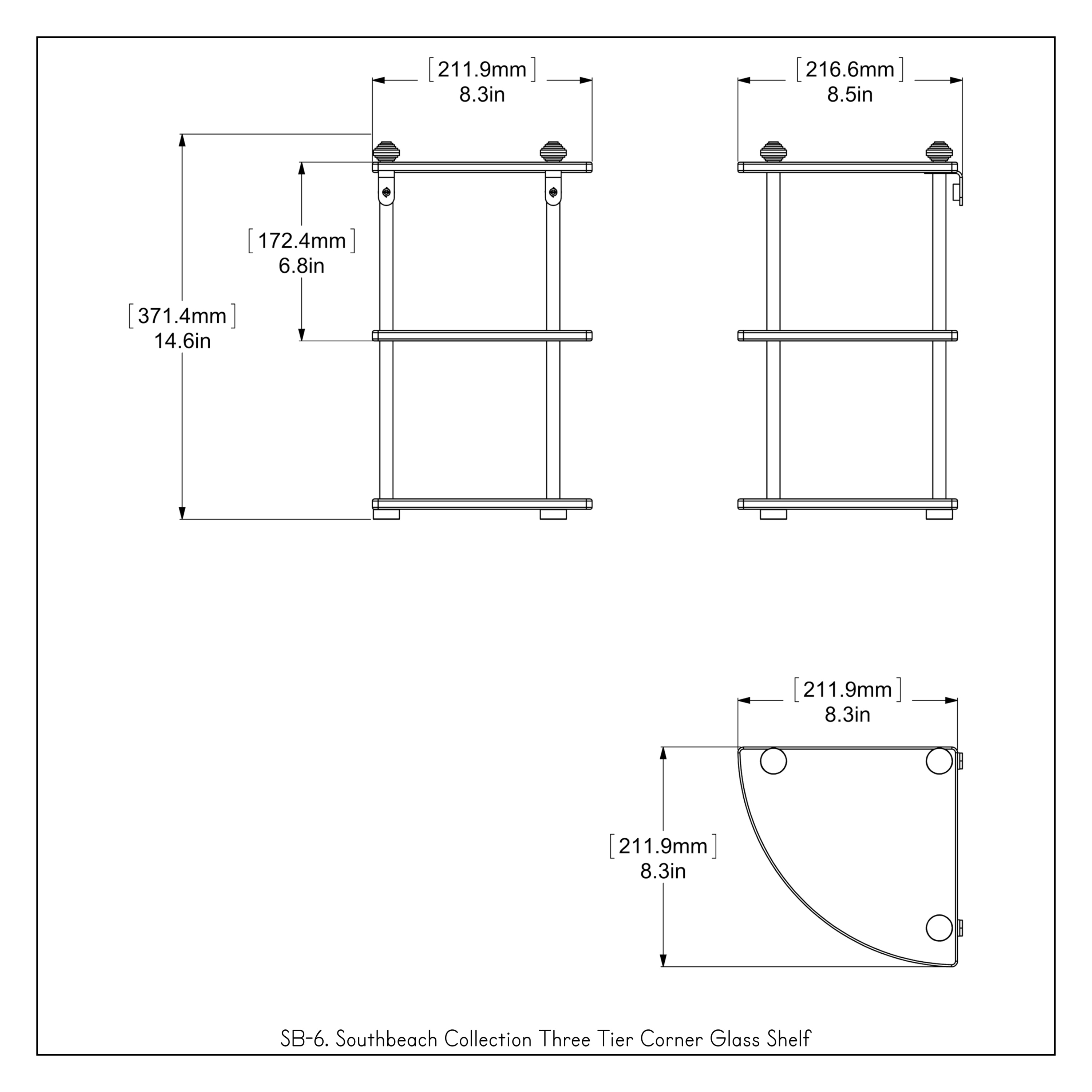 Allied Brass SB-6-ABZ Bathroom-Shelves - View #3