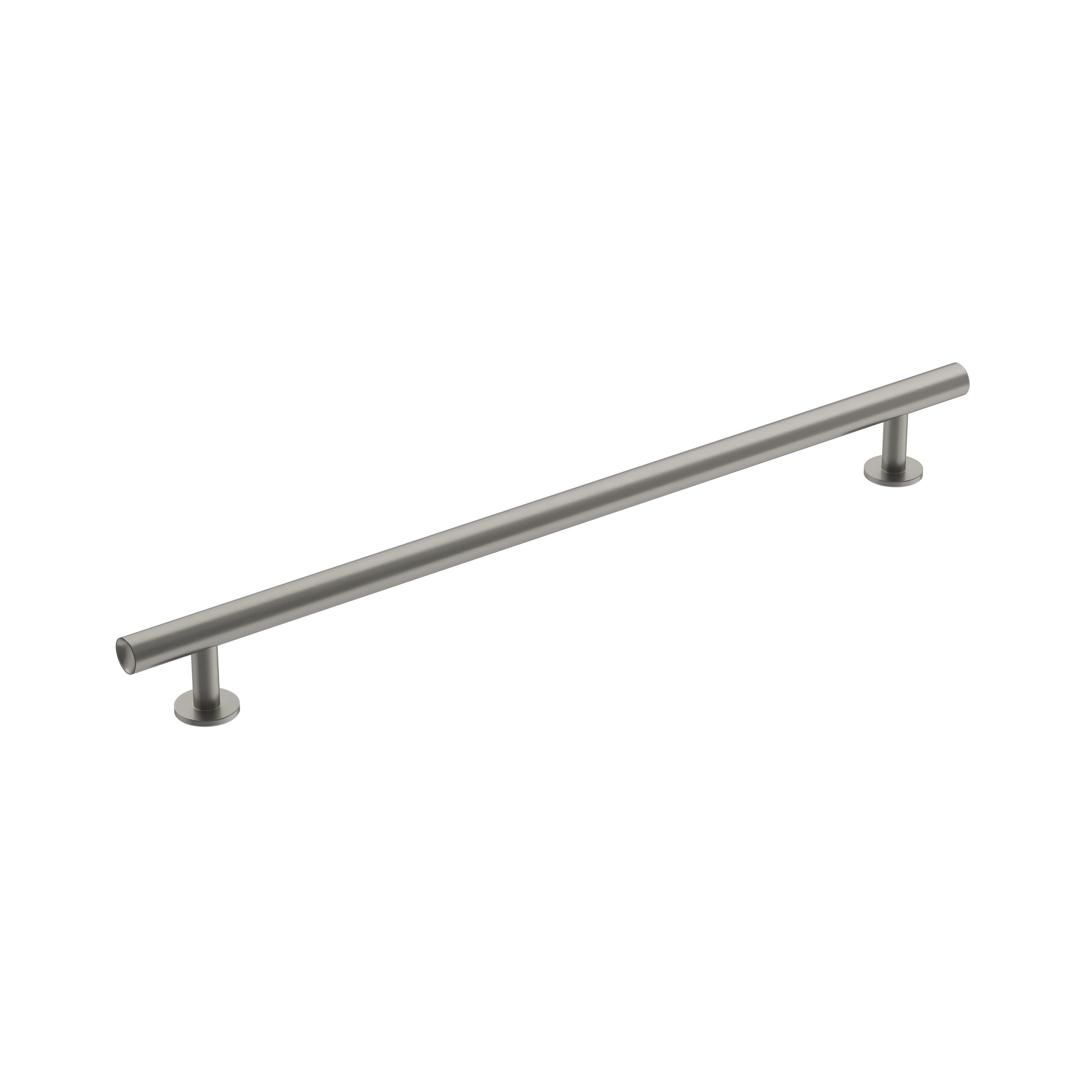 Amerock BP36869G10 Radius 10-1/16-in , 256mm Center to Center Satin Nickel Cylindrical Bar