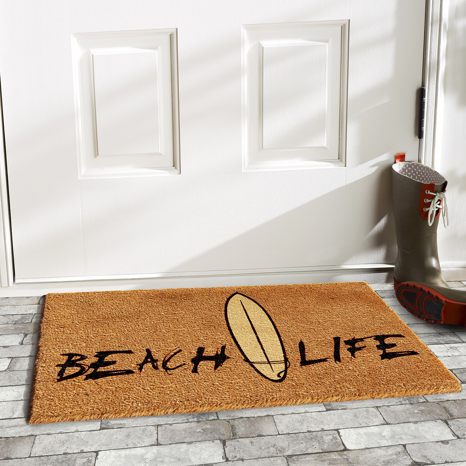 Eco-Friendly Coir Rectangular Outdoor Doormat, 29" x 17"