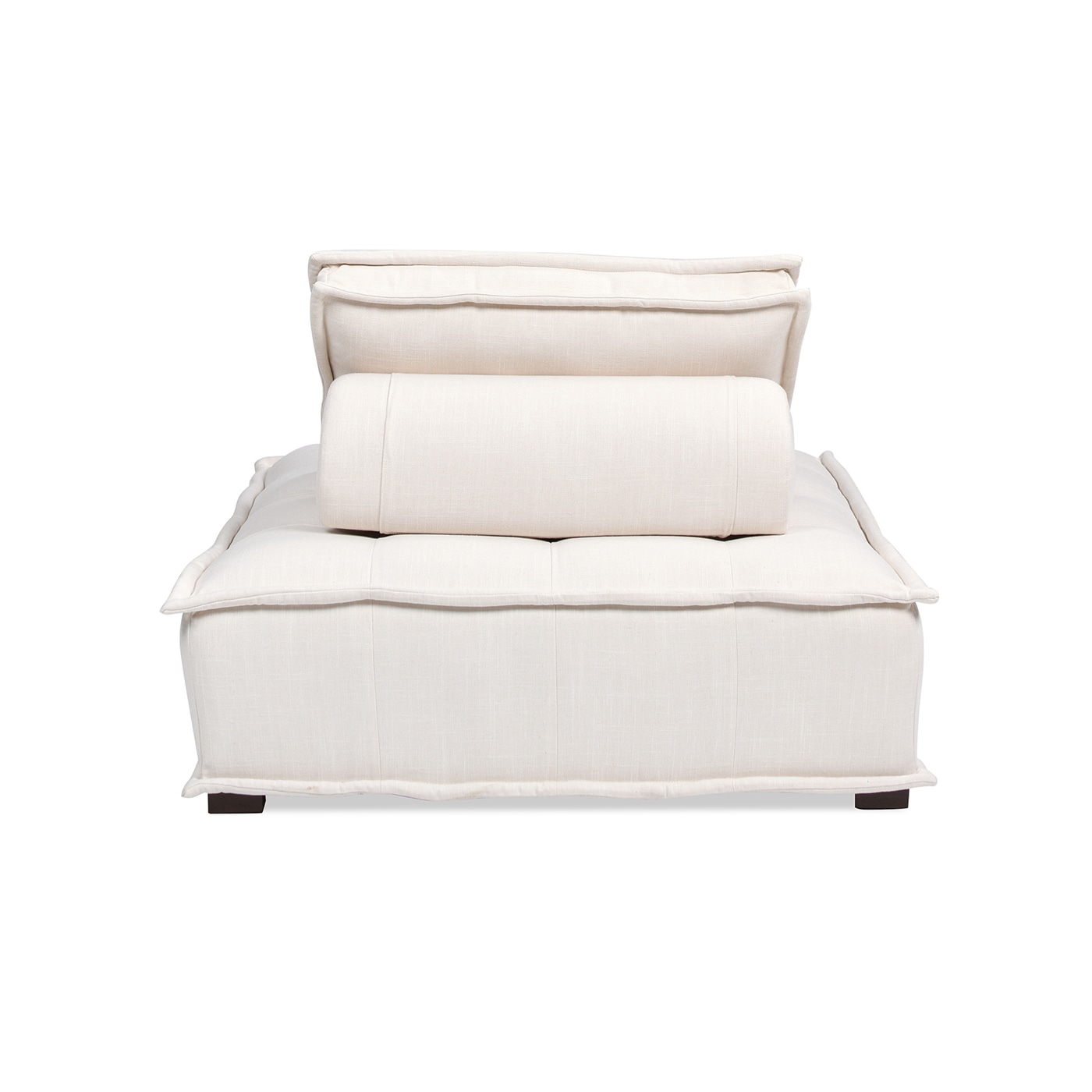 Arwen Beige Linen Tufted Five-Piece Modular Sectional Sofa