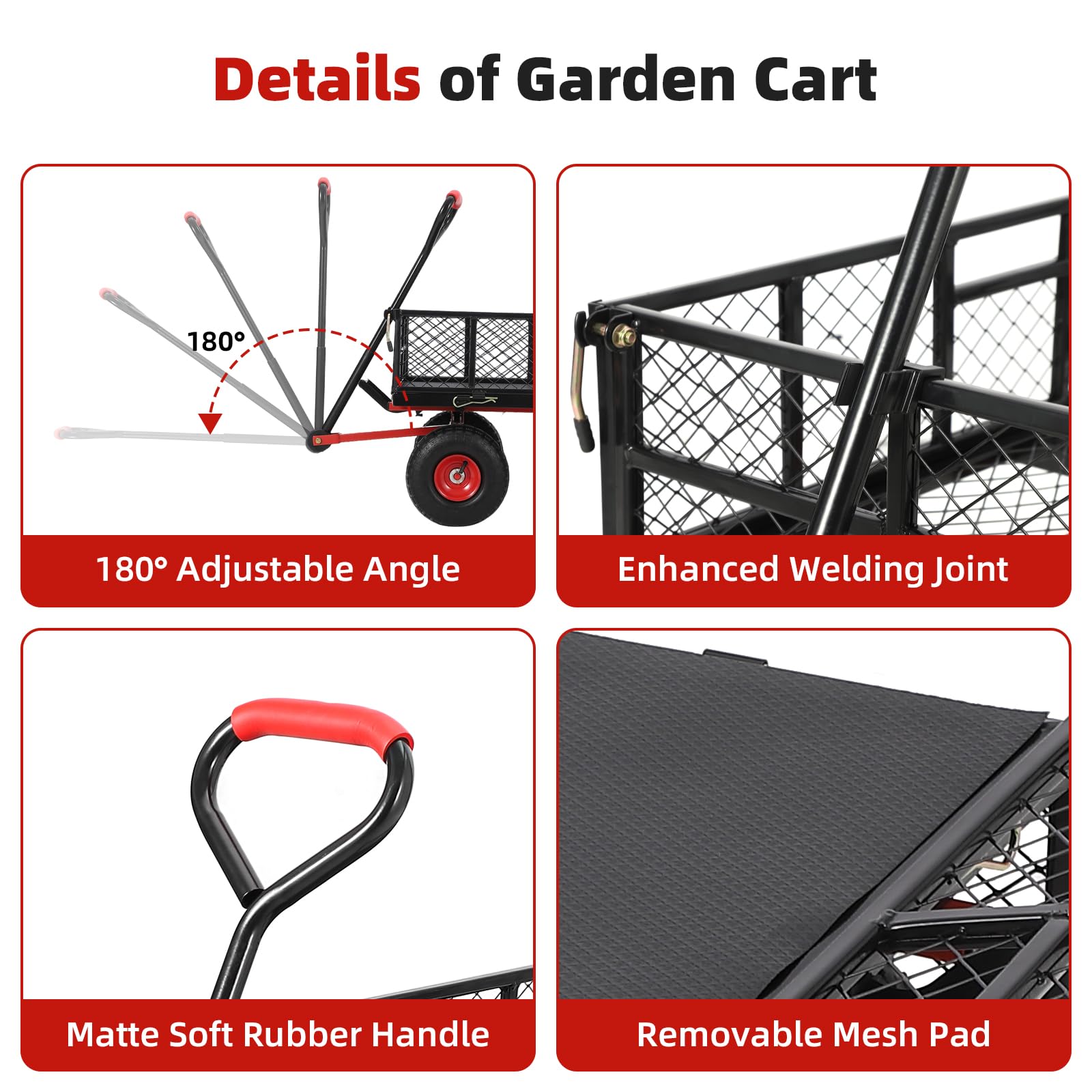 Garvee 880LBS Yard-Carts - View #4