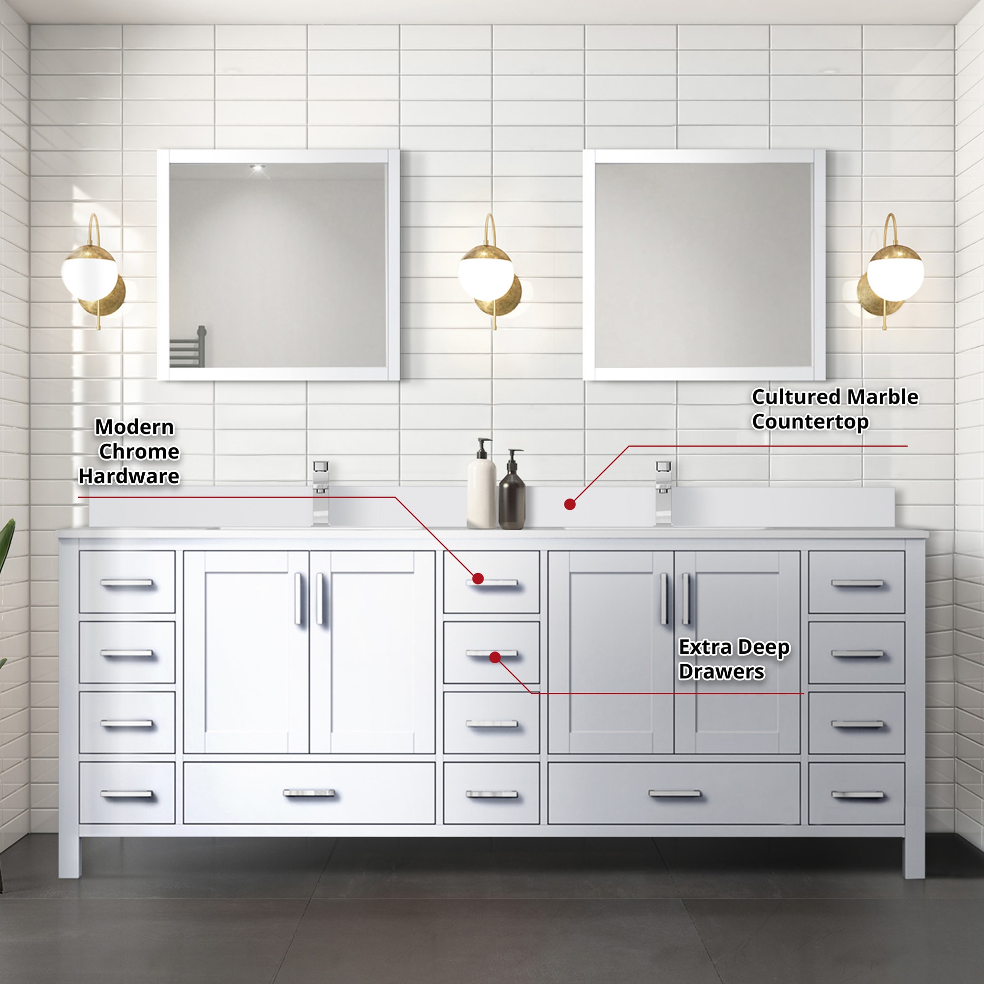 Lexora LVJ84DA311 Bath-Vanity-Combo - View #5