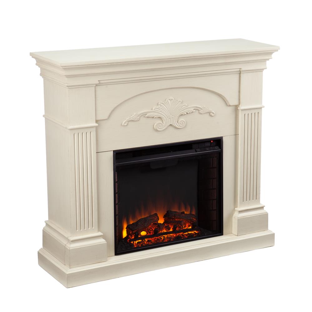 Boston Loft Furnishings 44.75-in W Ivory Fan-Forced Electric Fireplace ATG5729E Uae Electronic uaeelectronic.com