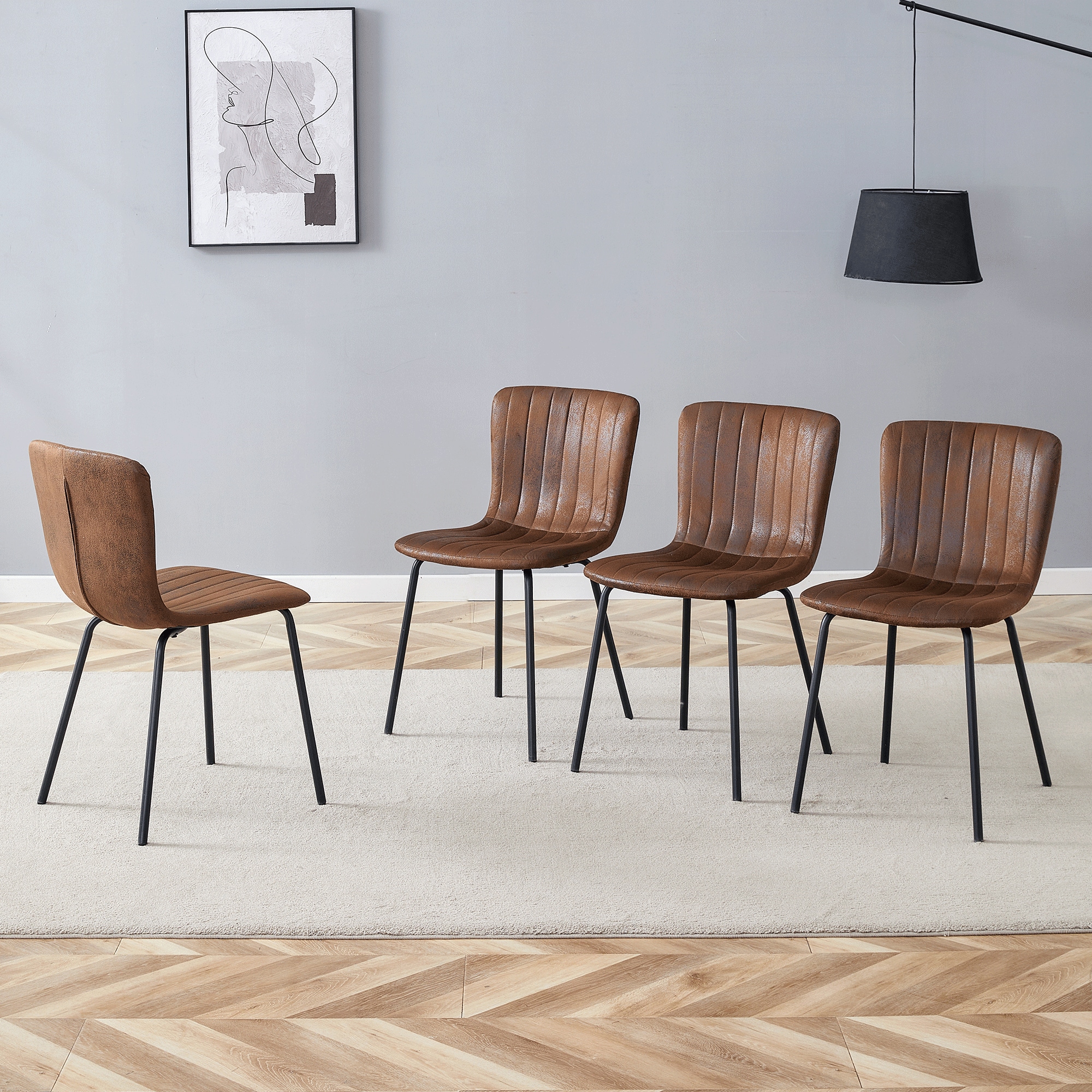Sumyeg WF-HW66401BN-2-LA Dining-Chairs - View #2
