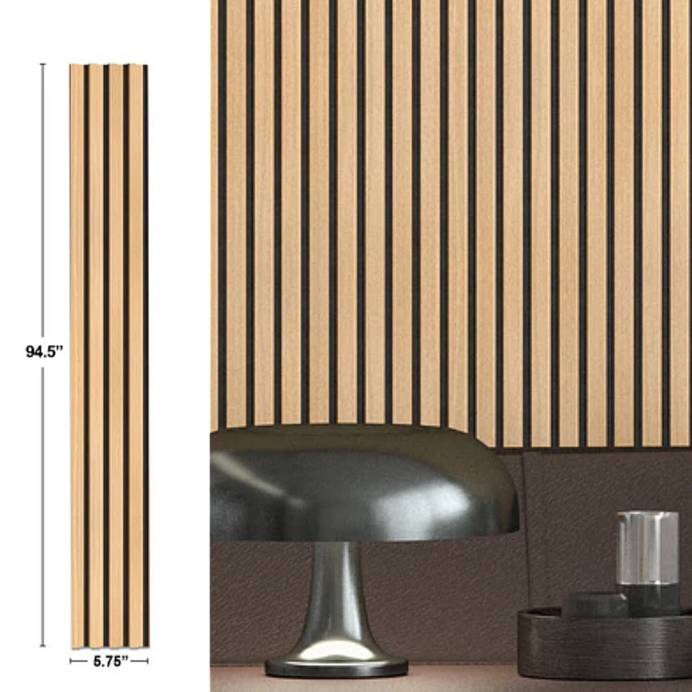 HIGHLANDERHOME 4GRIDBGAPWHITEMAPLE Wall-Panels - View #3