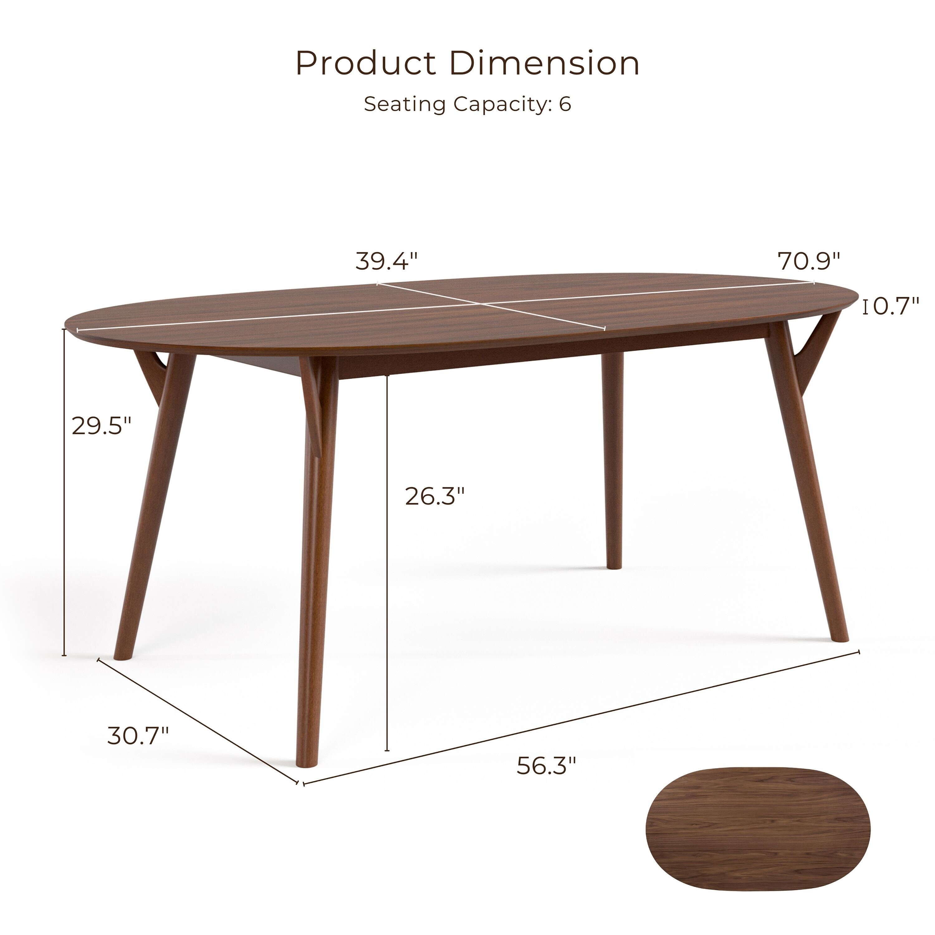 Furniture of America IDF-3214WN-T Dining-Tables - View #3