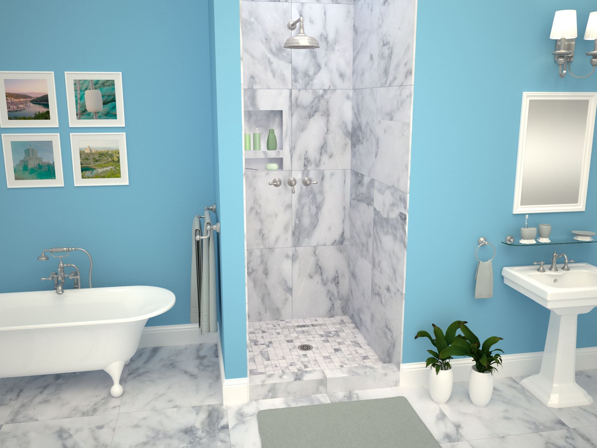 Tile Redi 4837CPVCBN Shower-Floors - View #4