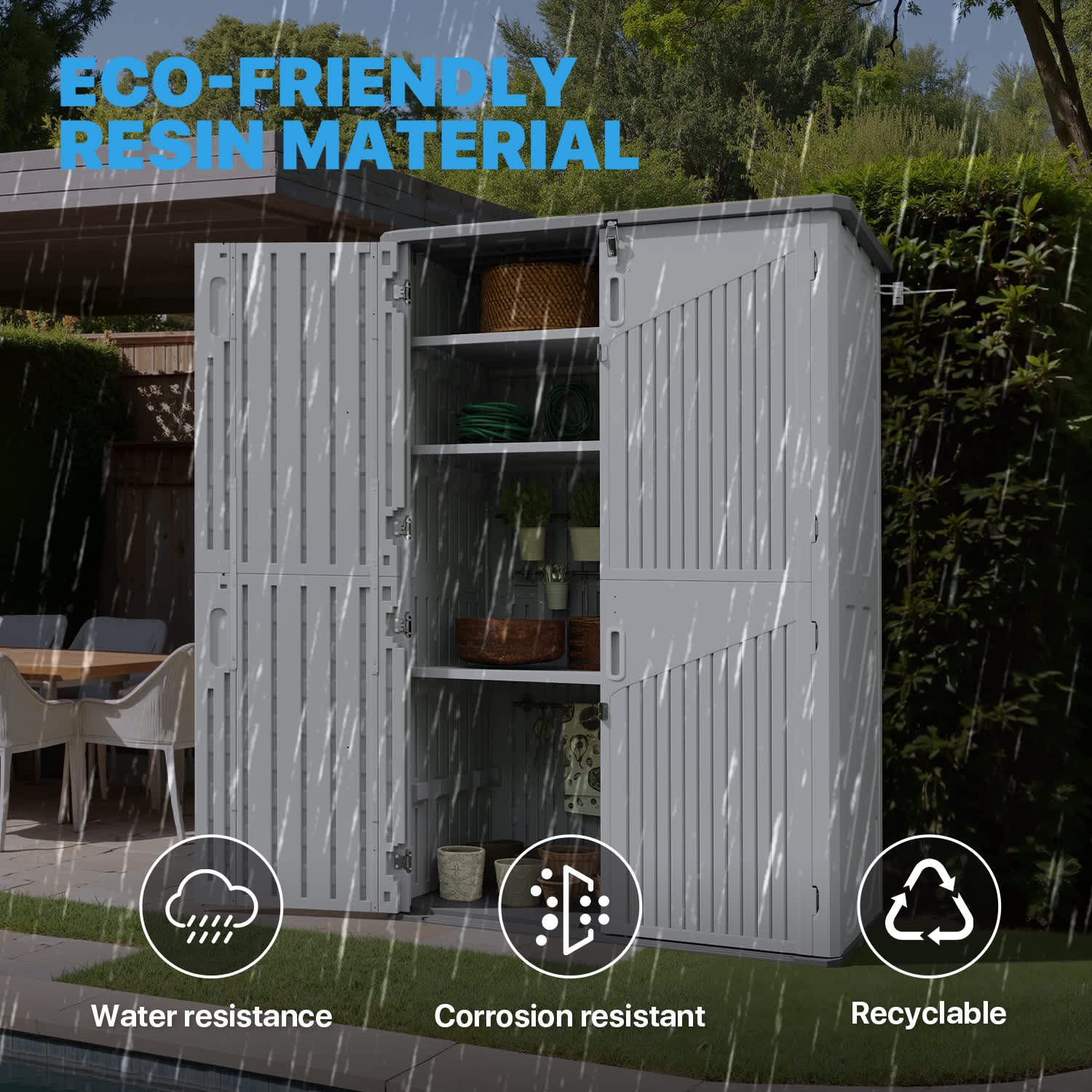 Sunmthink Z-MSD027-35GW Vinyl-Resin-Storage-Buildings - View #7