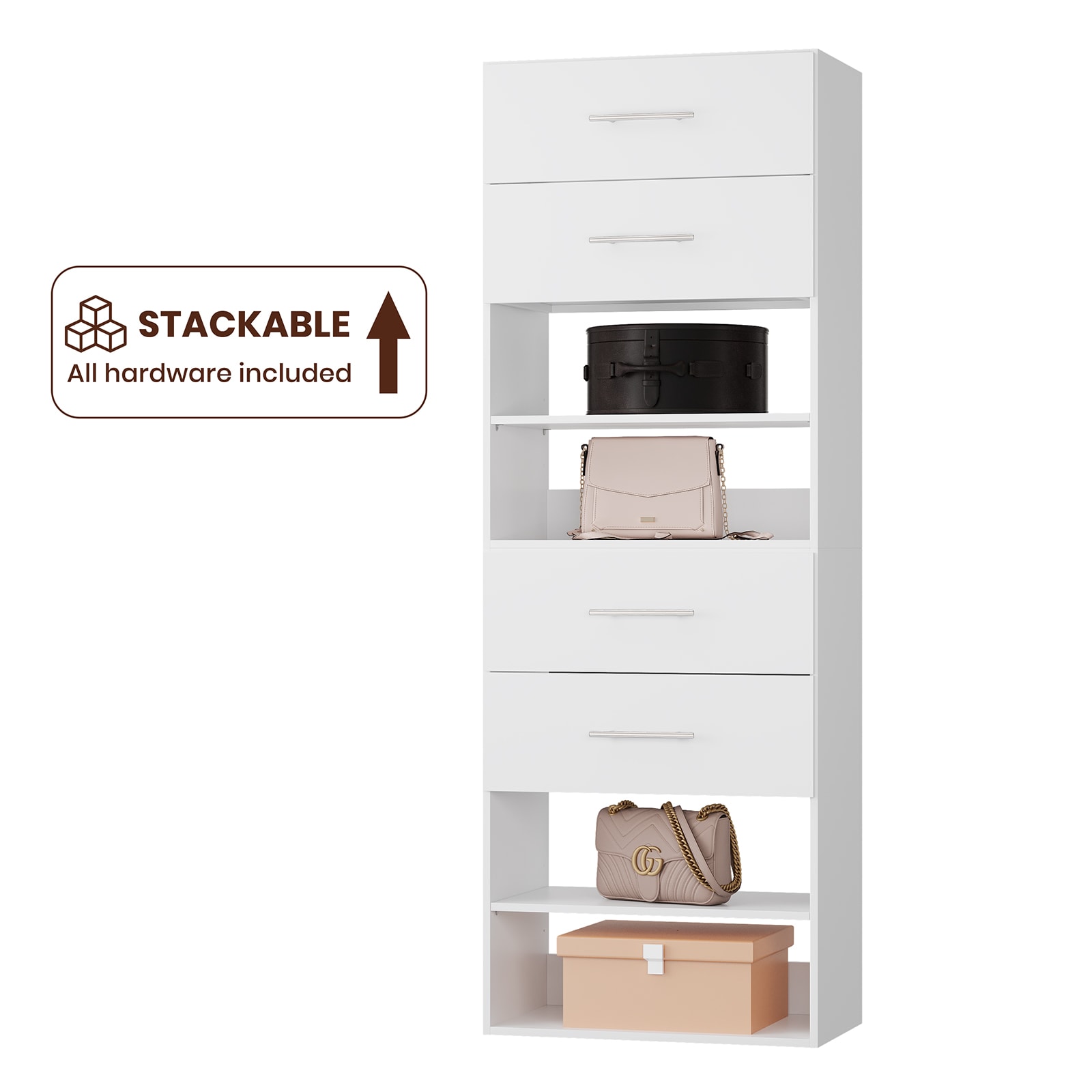 LOVMOR LO-44400055FF-SY-ZJL Wood-Closet-Shelves - View #3