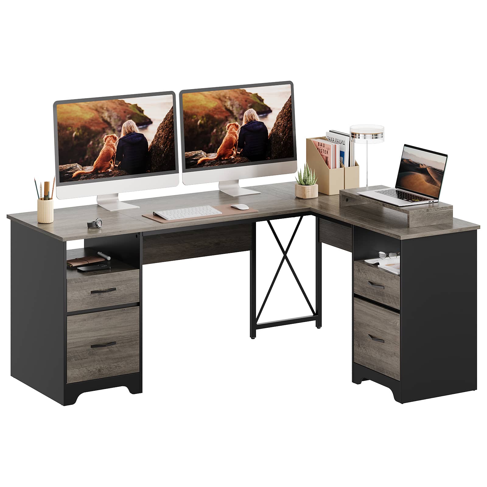 Bestier LOW-H104715P-GRW desks - View #4
