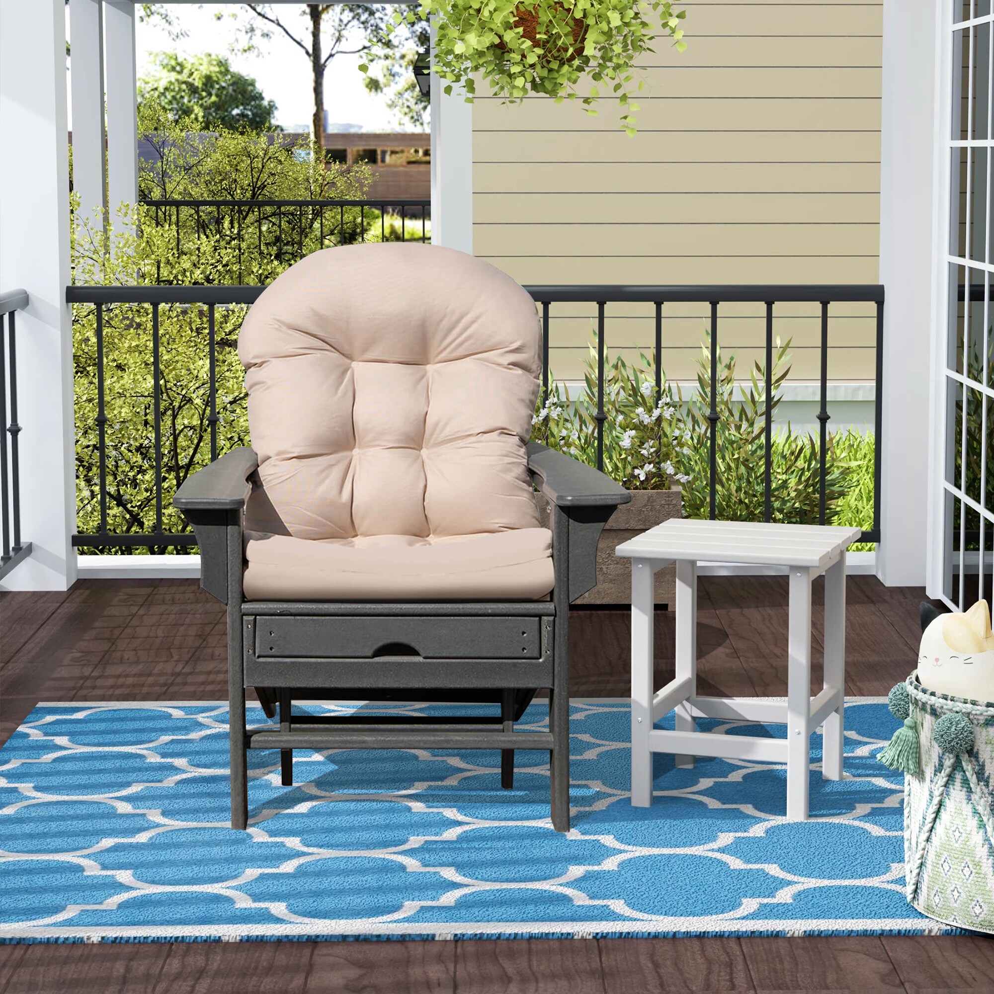 WELLFOR TDJ10877WH Patio-Furniture-Cushions - View #4