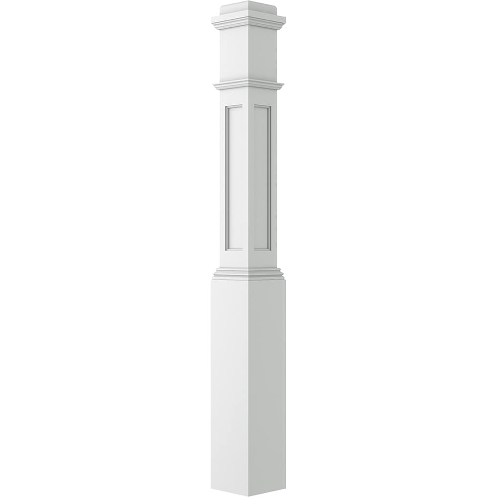 L.J. Smith Stair Systems LJRC-4091-PRG 6.25-in x 55-in Primed Universal Stair Newel Post