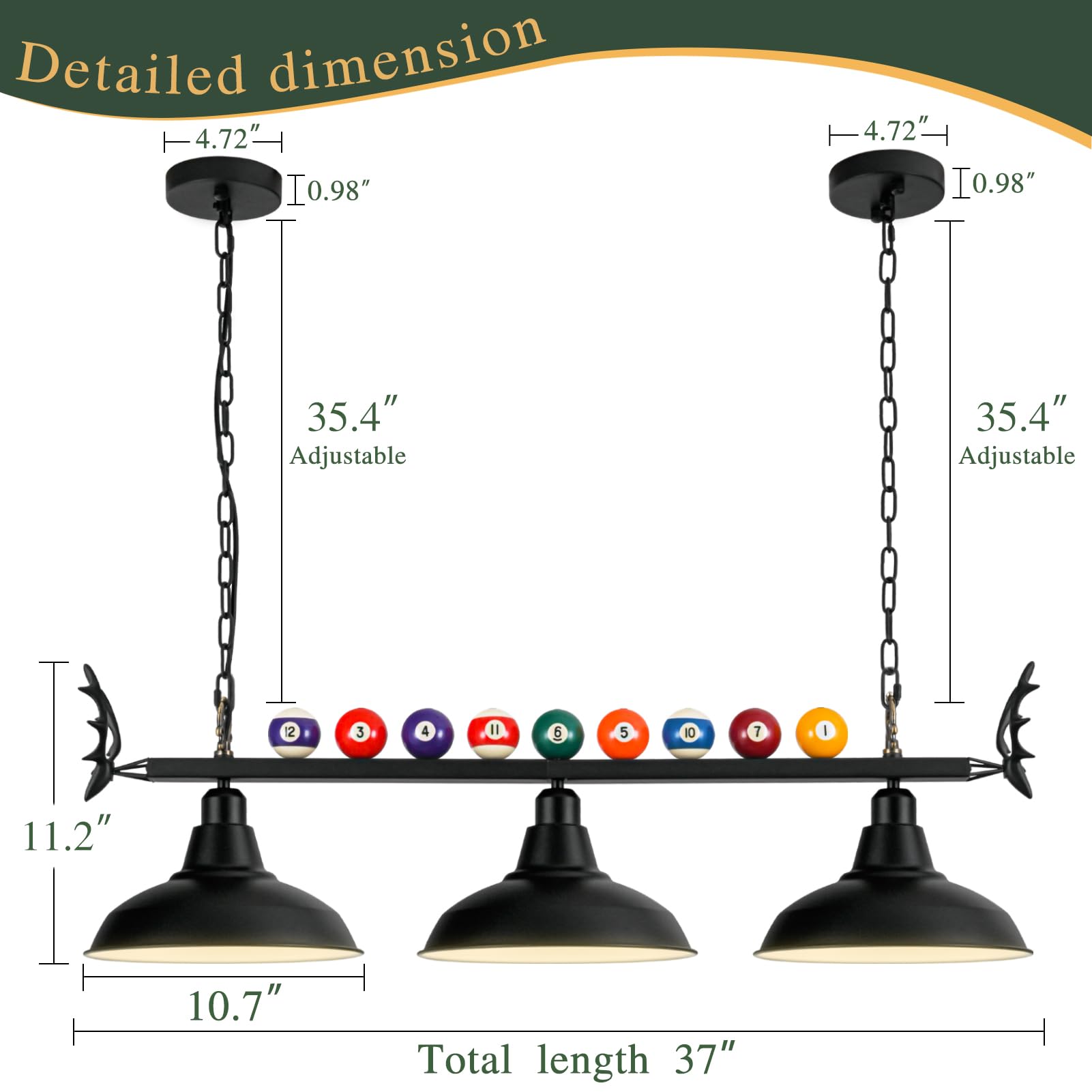 Vrbgify LVG0712V028 Pool-Table-Lighting - View #4