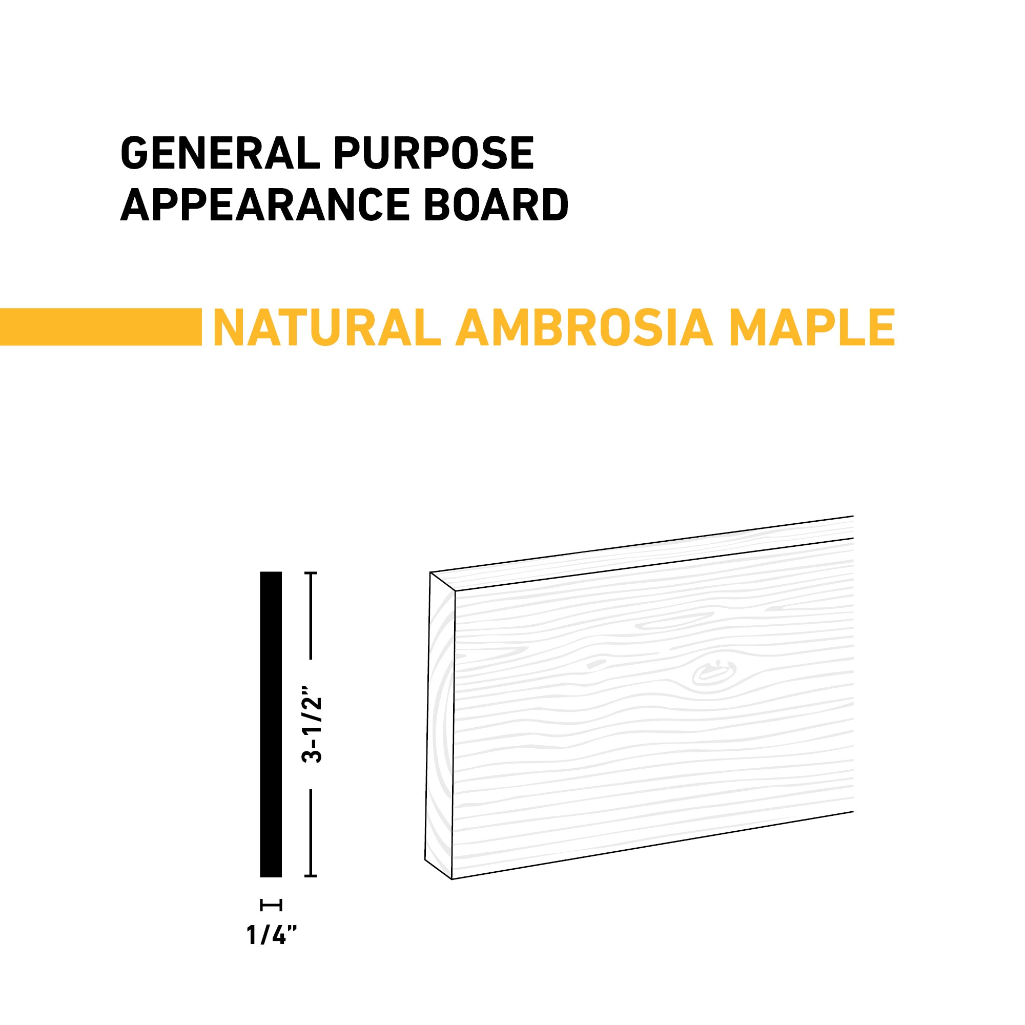 Ornamental Mouldings BRDNAT 1-4X4X4WMAP Appearance-Boards - View #2