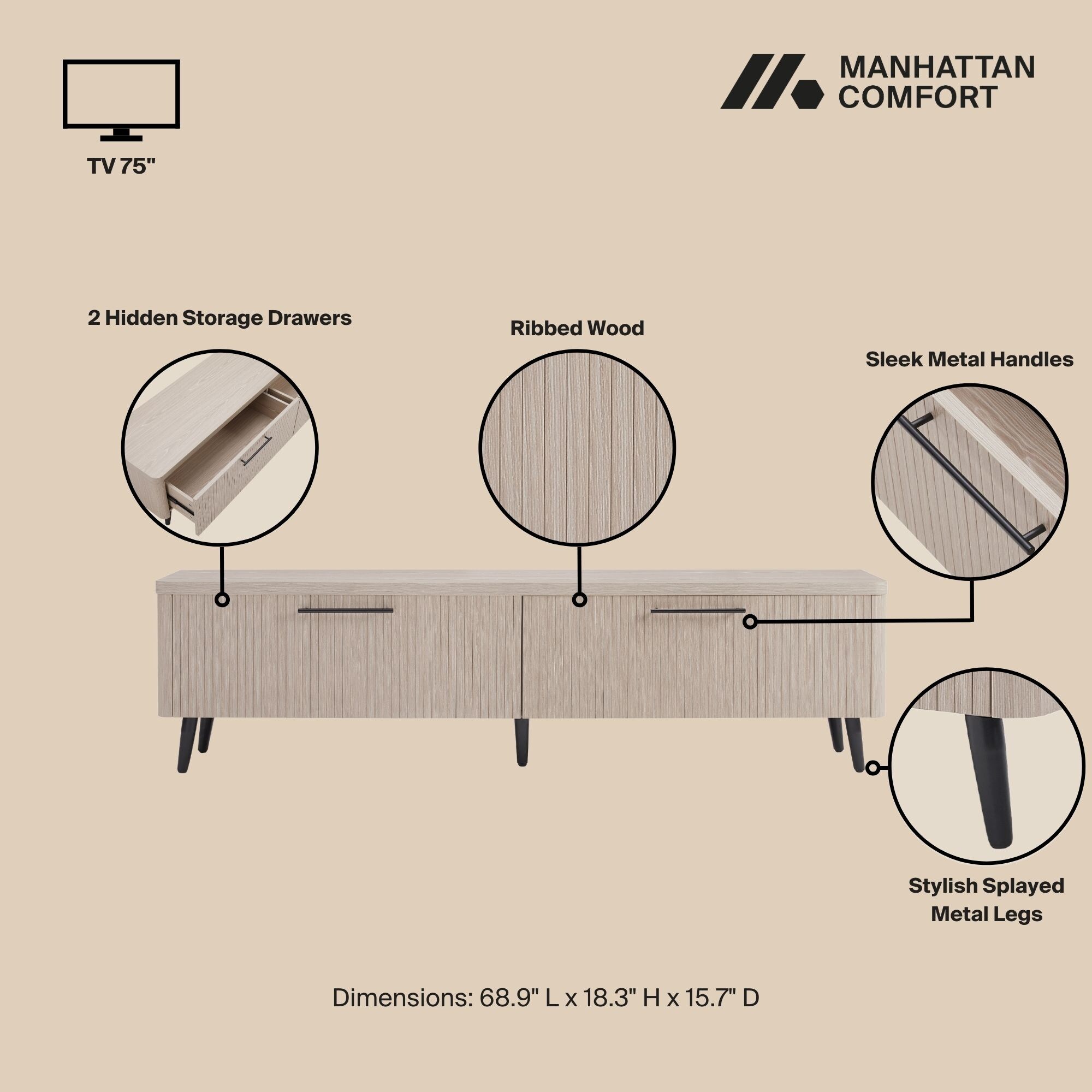 Manhattan Comfort TV003-OK Tv-Stands - View #4