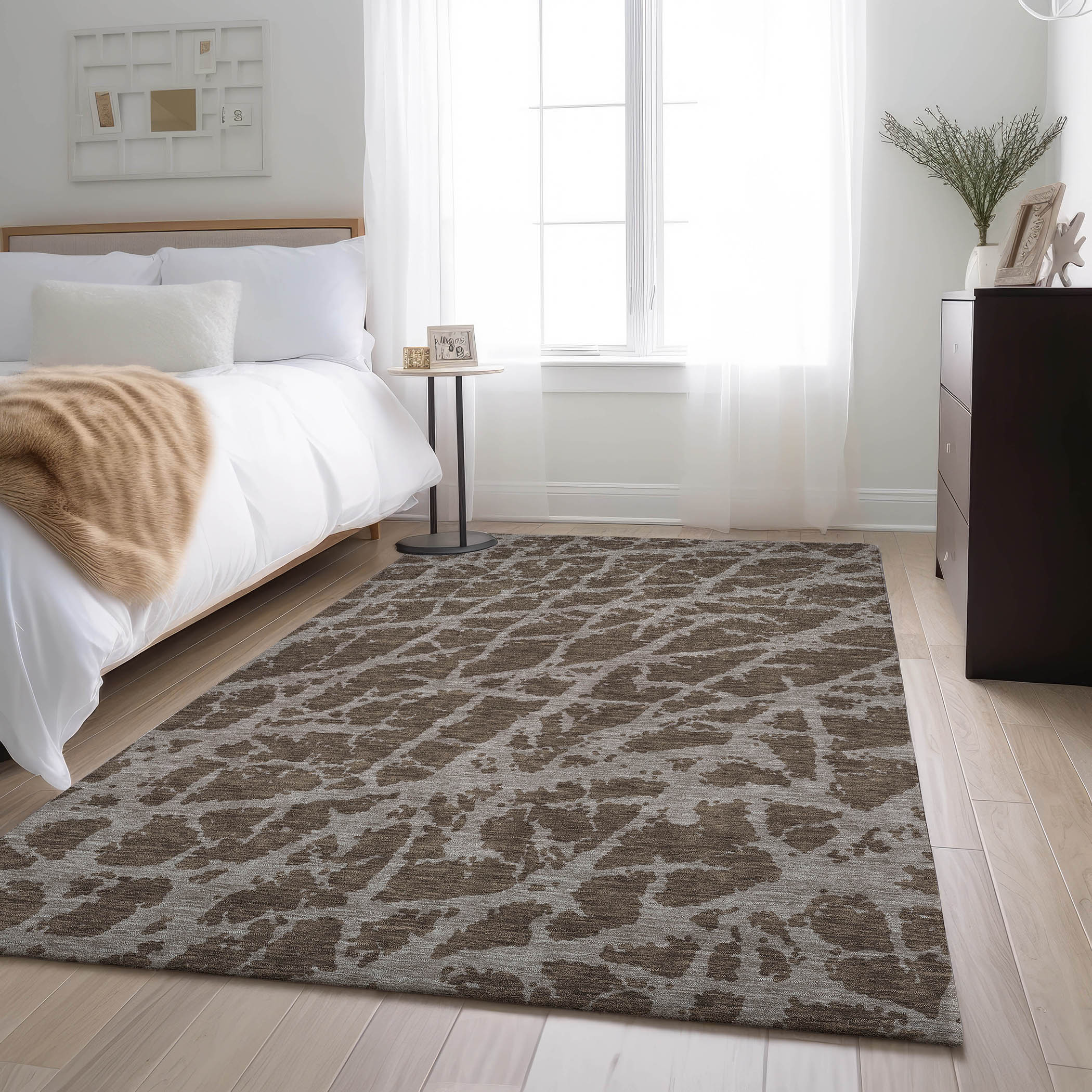 Addison Rugs AMF509BU8X10 Mayfield AMF509BU 8 x 10 (ft) Loomed Polyester Blue Rectangular Indoor Abstract Machine washable Area rug