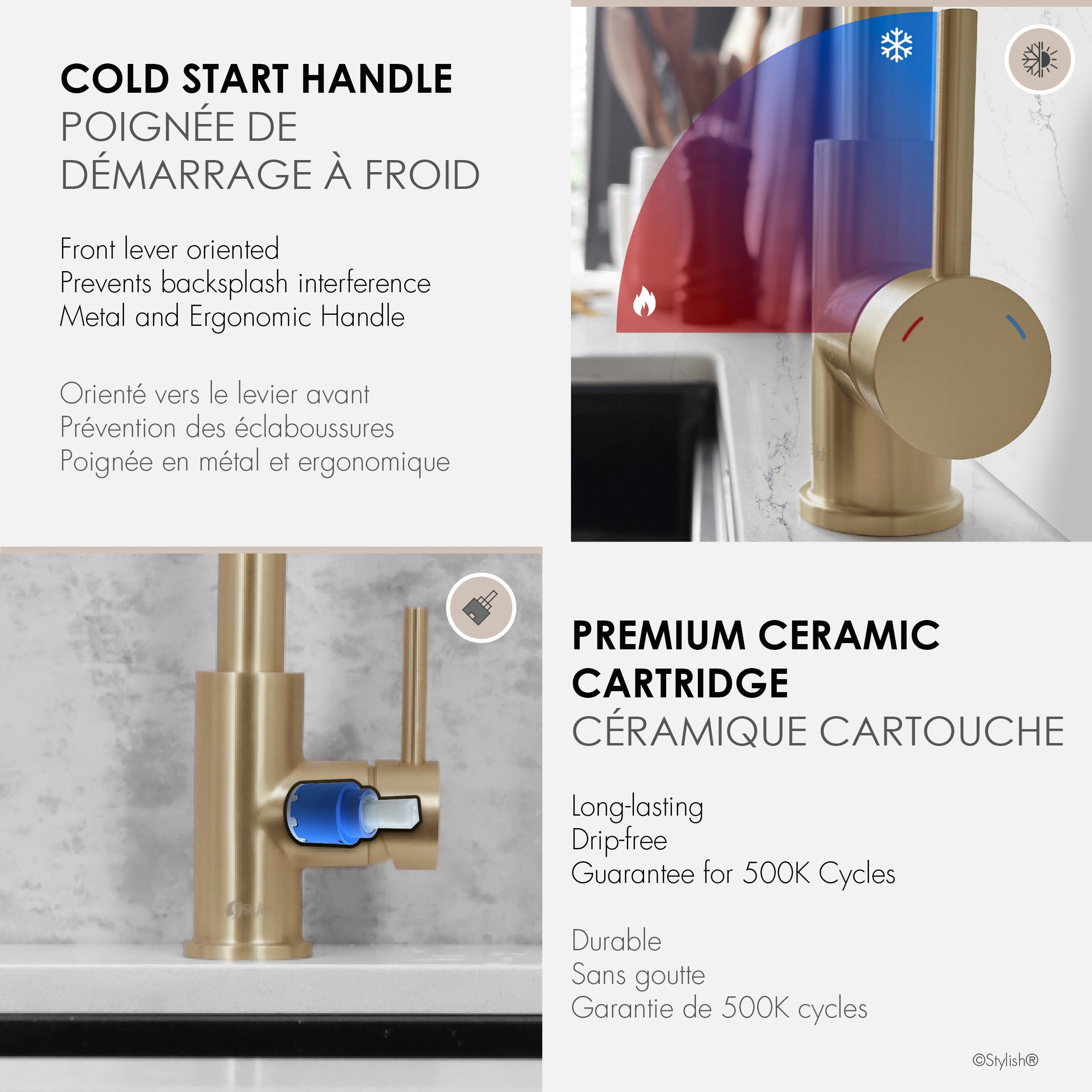 Stylish K-107GR Kitchen-Faucets - View #7