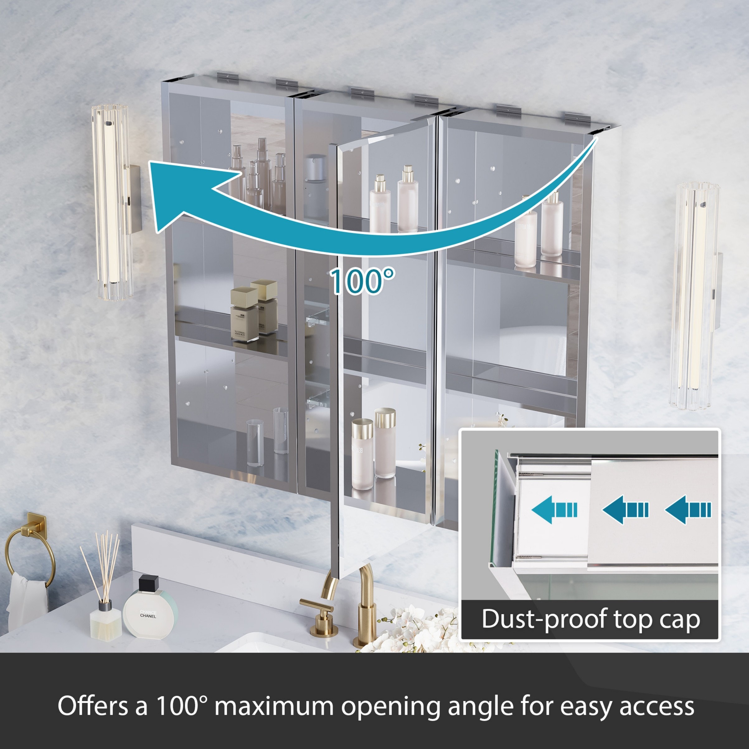 WELLFOR 1230MCB12R1230MC Bathroom-Wall-Cabinets - View #7