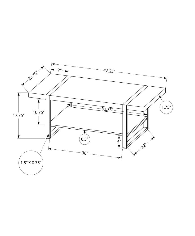 Monarch Specialties I 2850 Coffee-Tables - View #5