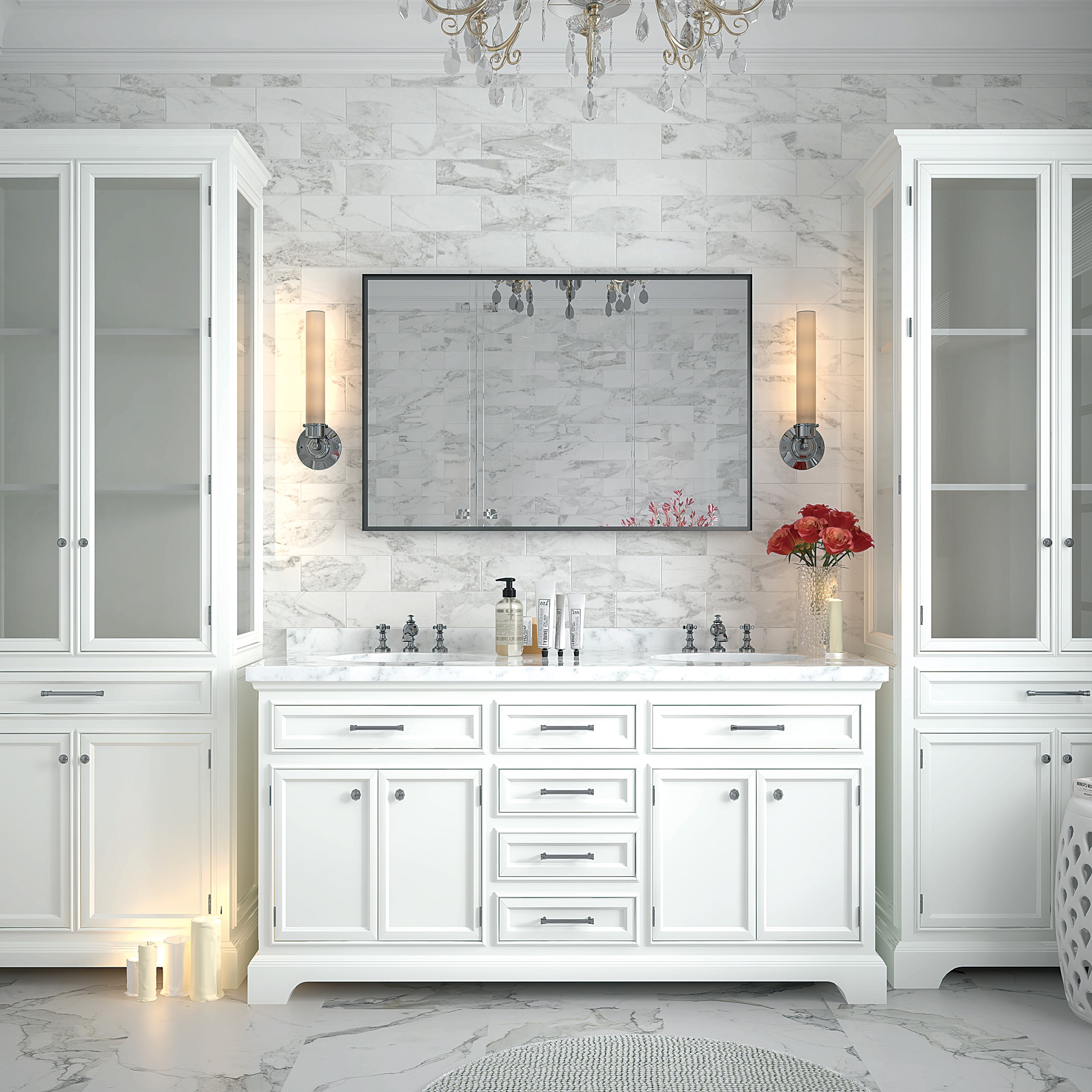 Forclover YOAE34975BK Framed-Bath-Mirrors - View #10