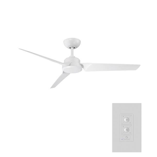 Modern Forms Roboto 52 In Matte White, Modern Ceiling Fans Without Blades