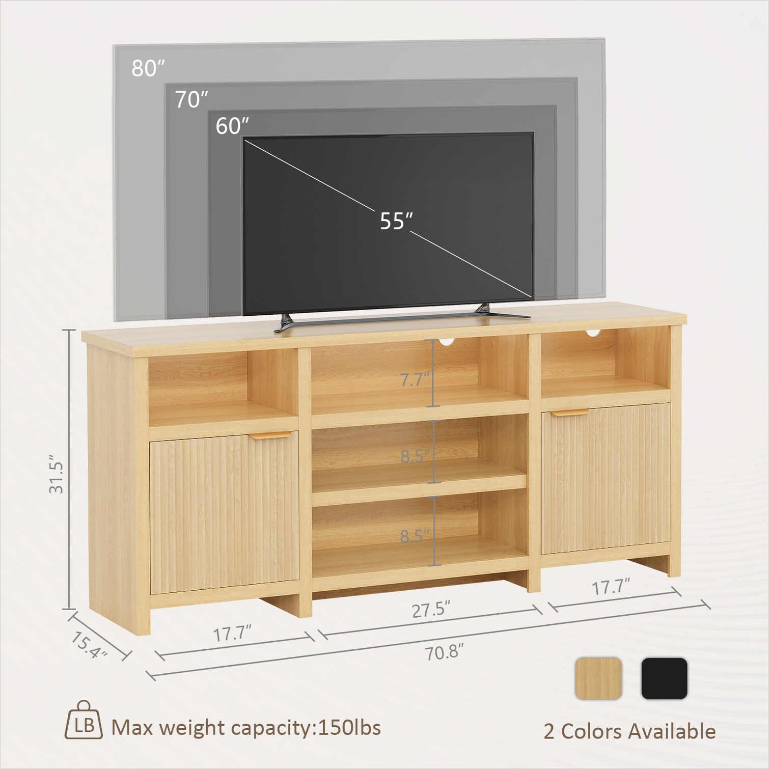 Watnature SK72LBY7J2ZU Tv-Stands - View #5