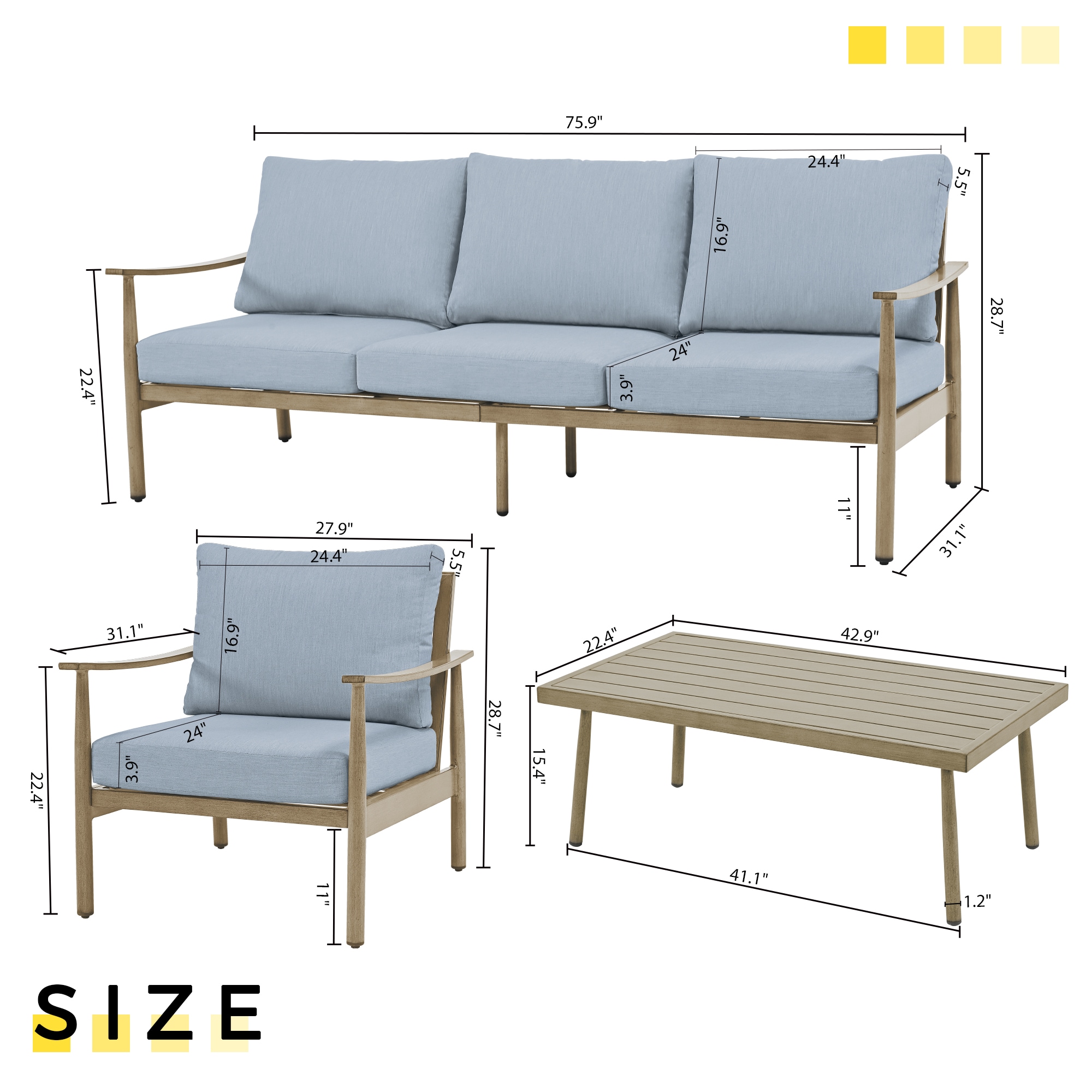  CP-SF4-ZL-B2-WL2 Patio-Conversation-Sets - View #2