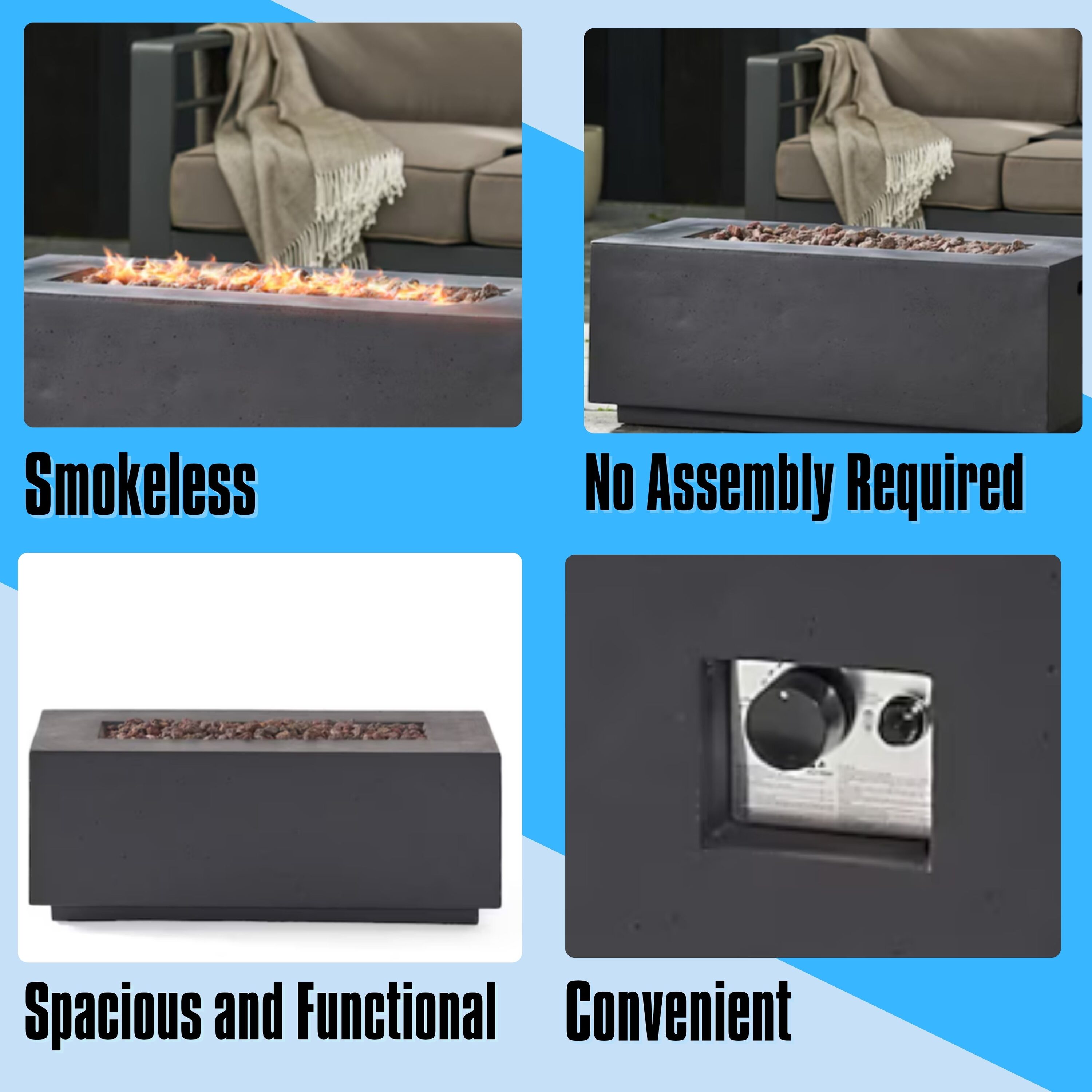 ToolCat PG2-51-PT Outdoor-Gas-Firepits - View #2