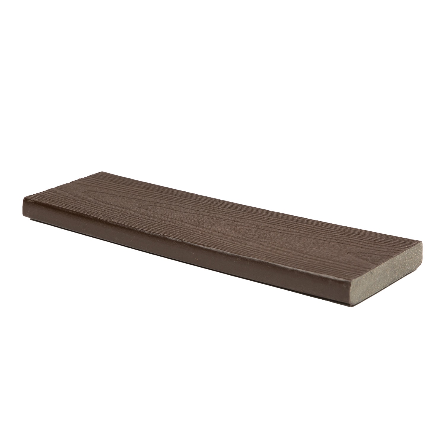 DuxxBak Composite Decking 1 In X 6 In X 20 Ft Black Walnut Square   60728484 