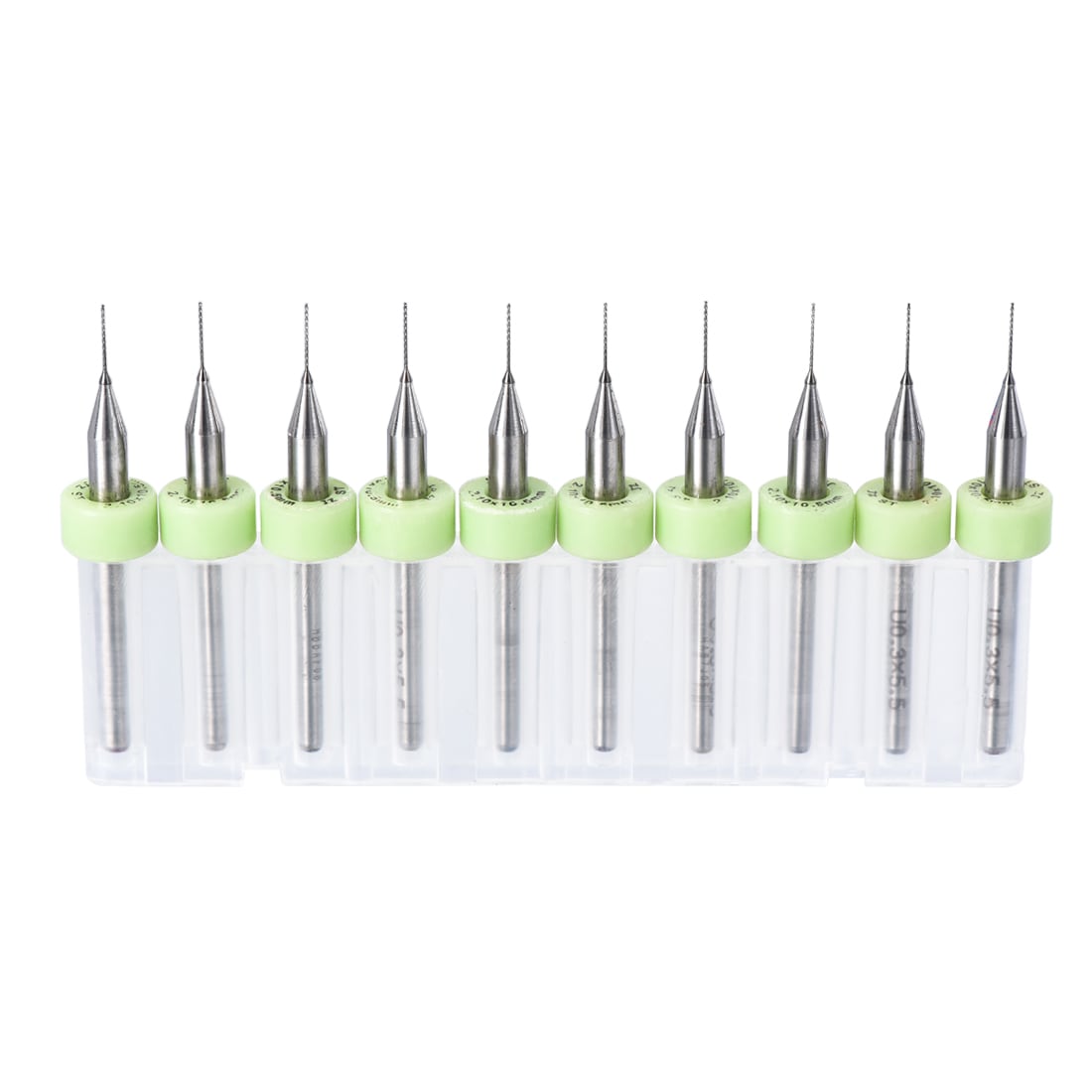 Unique Bargains PCB Drill Bits 0.3mm Tungsten Carbide Rotary Tool Jewelry CNC Engraving Print Circuit Board Micro Drill Bits 1/8 Inch Shank 1 Set (10pcs)